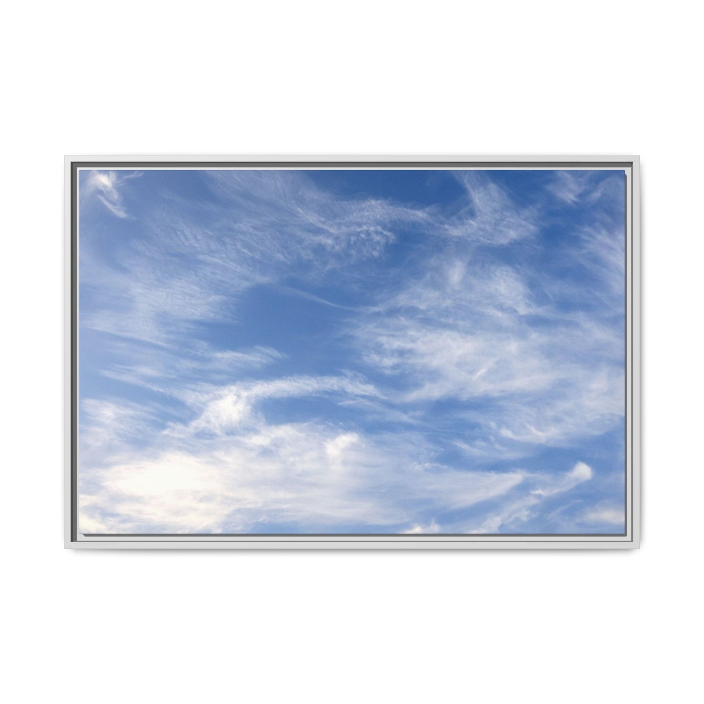 Ethereal Blue Tapestry - Unique Stretched Canvas Wall Art