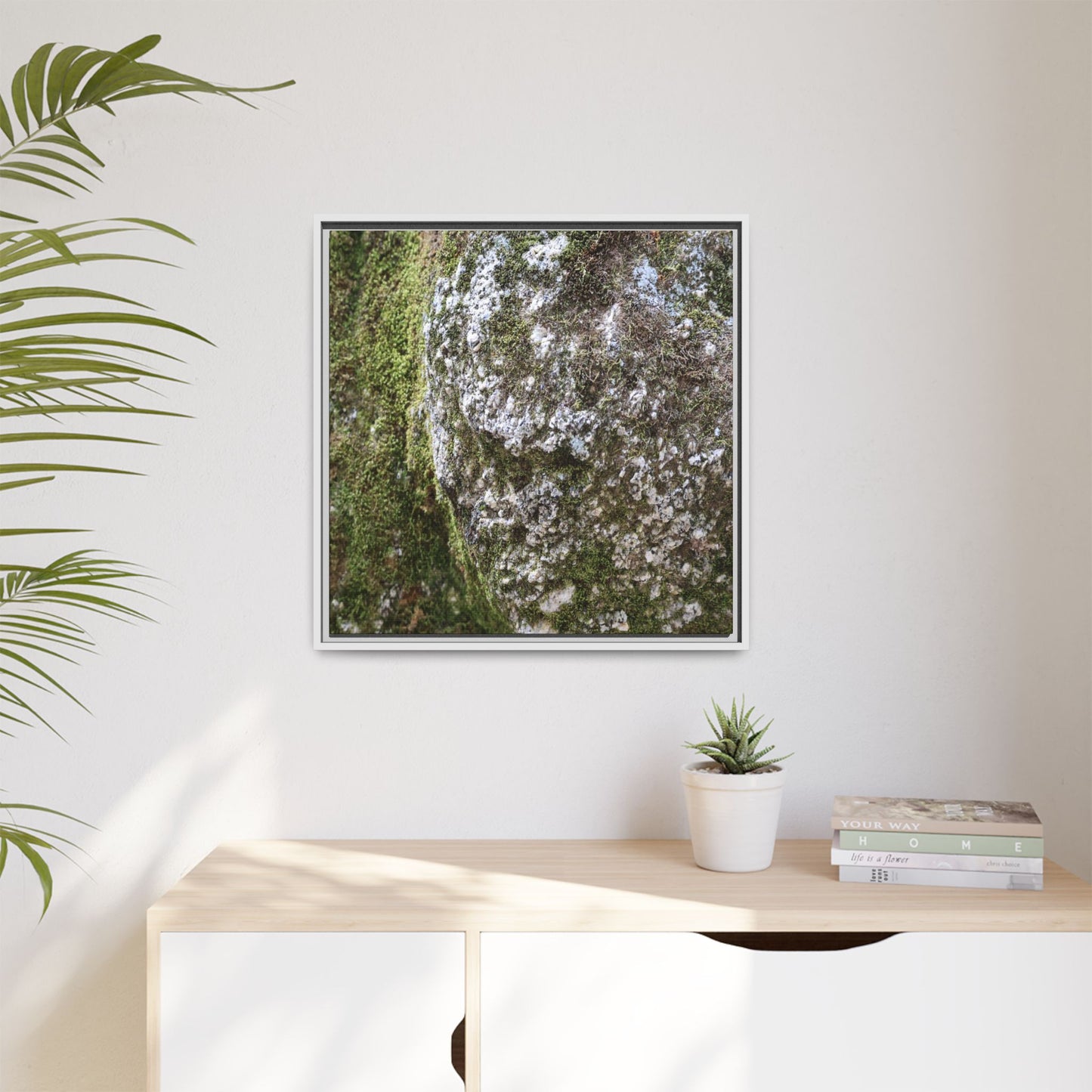 Lichen Landscape - Unique Stretched Canvas Wall Art