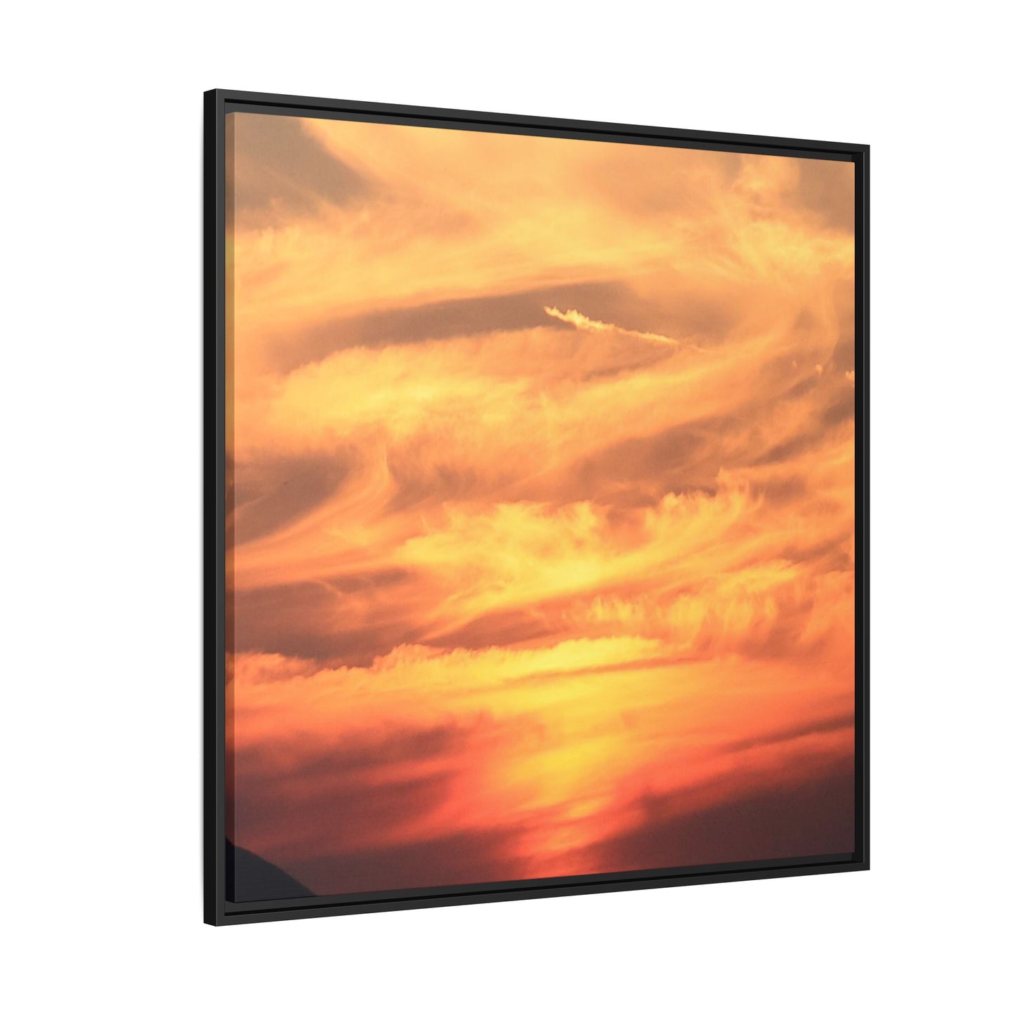 Burning Skies - Unique Stretched Canvas Wall Art