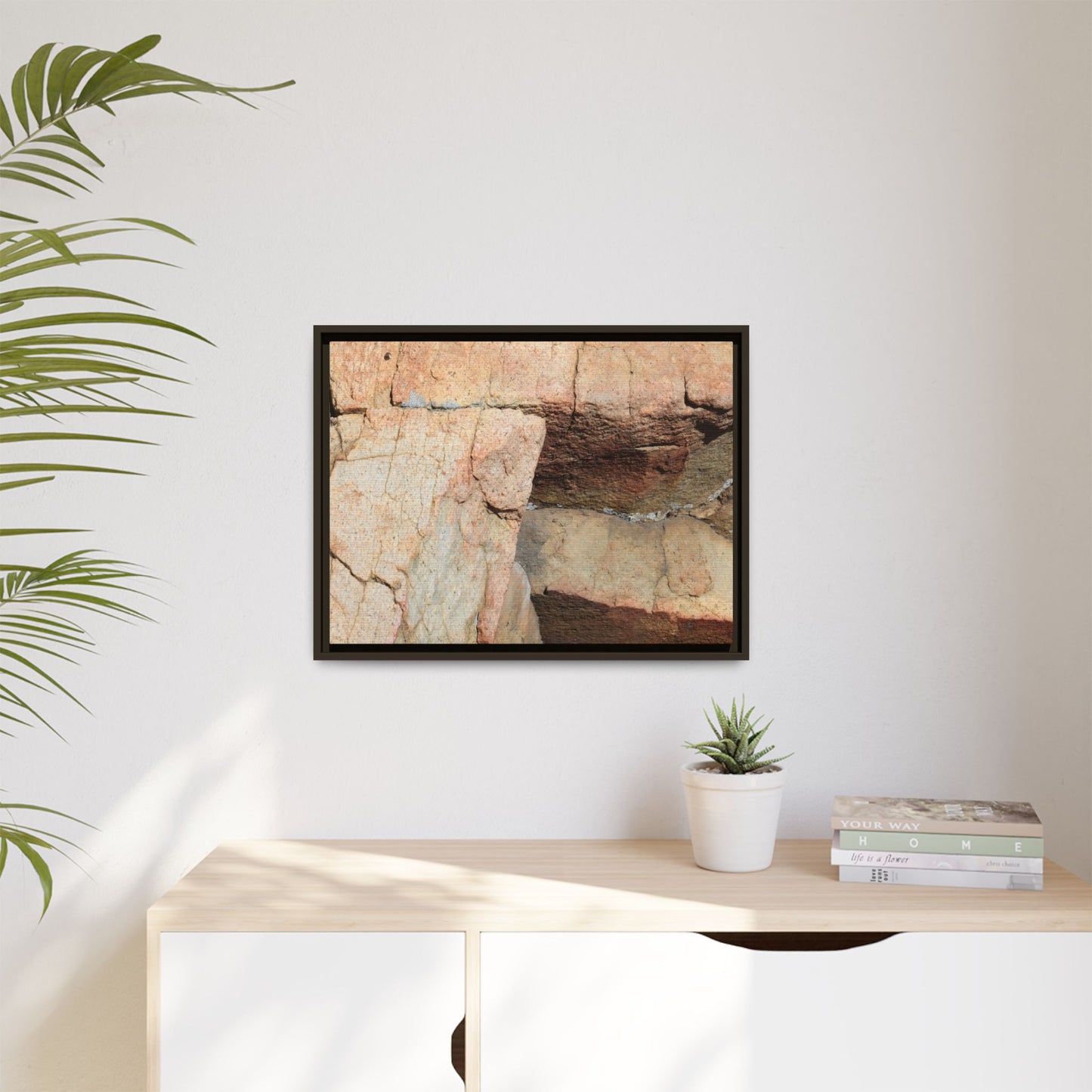 Fractured Stone - Unique Stretched Canvas Wall Art