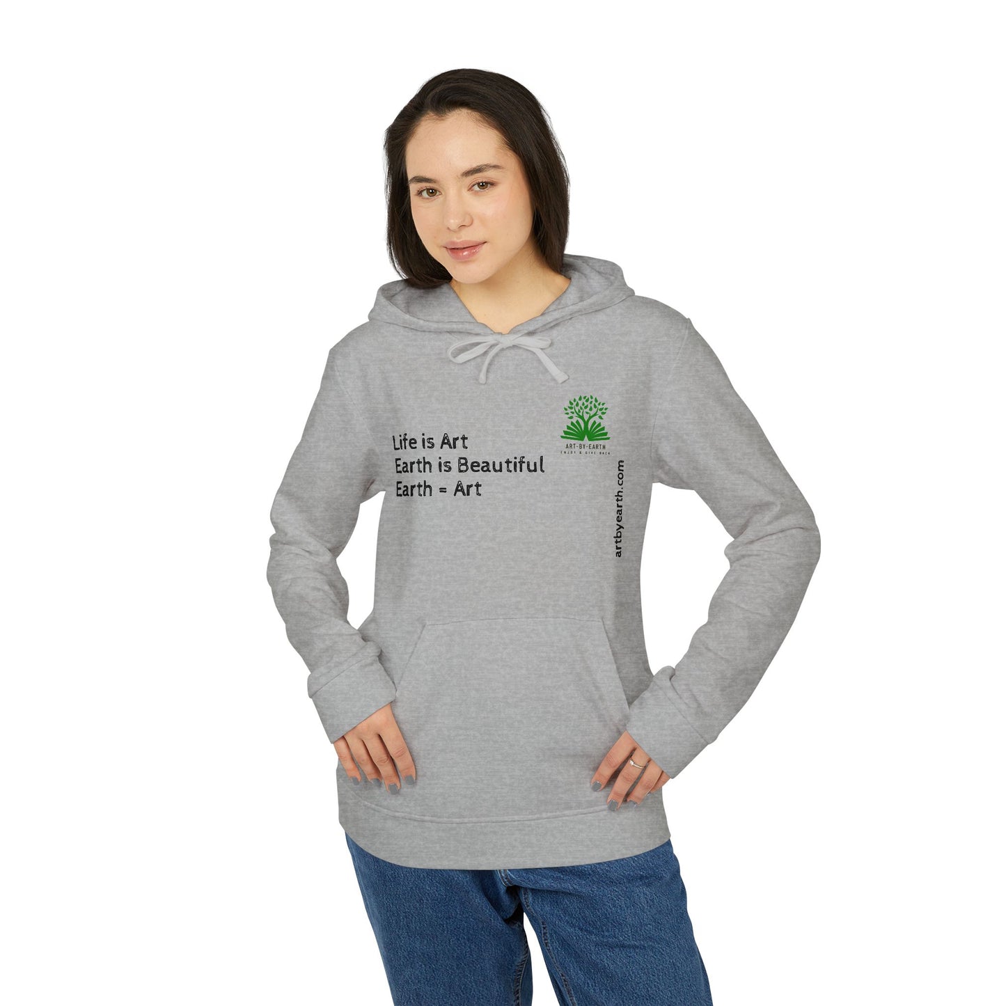 Z - ART BY EARTH HOODIE - adidas Unisex Fleece Hoodie