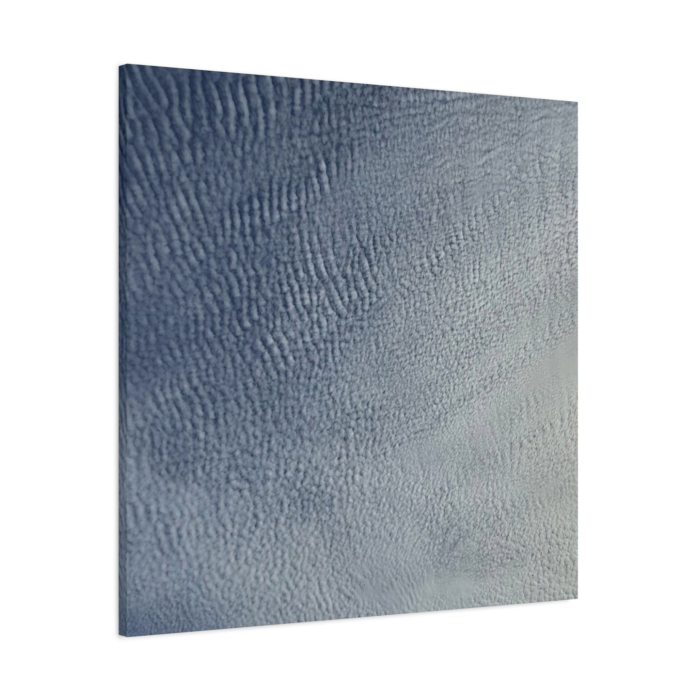 Undulating Whispers of Cerulean - Unique Frameless Canvas Wall Art