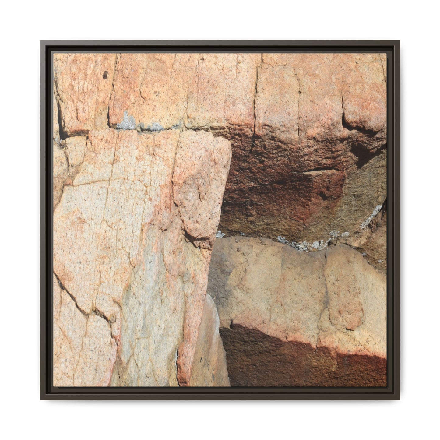 Fractured Stone - Unique Stretched Canvas Wall Art
