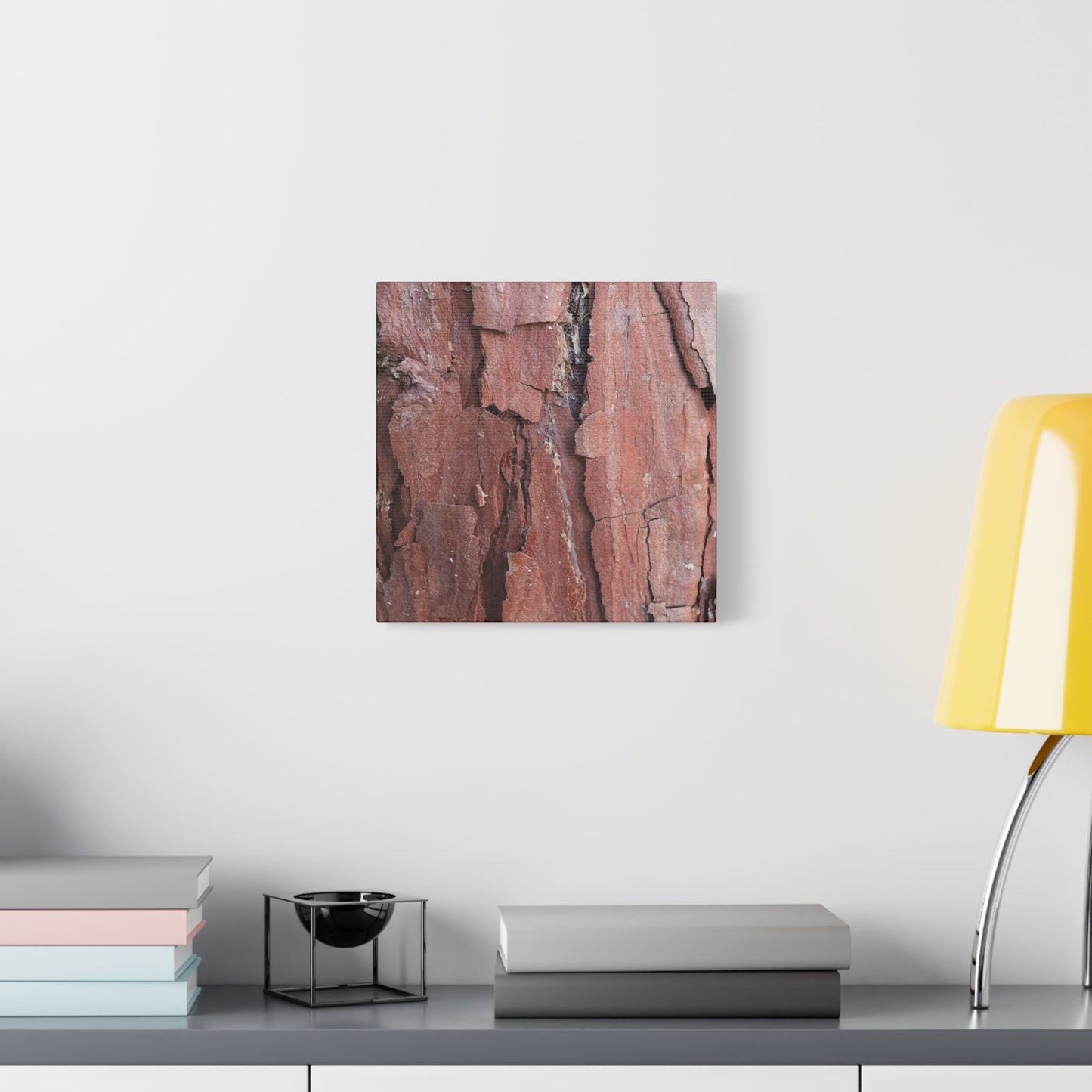 Crimson Fissures - Unique Frameless Canvas Wall Art