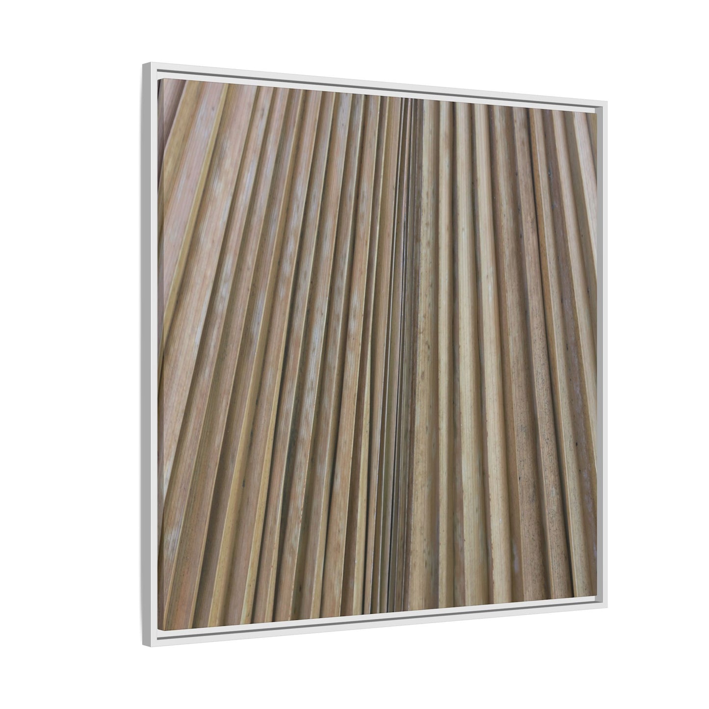 Wooden Whispers - Unique Stretched Canvas Wall Art
