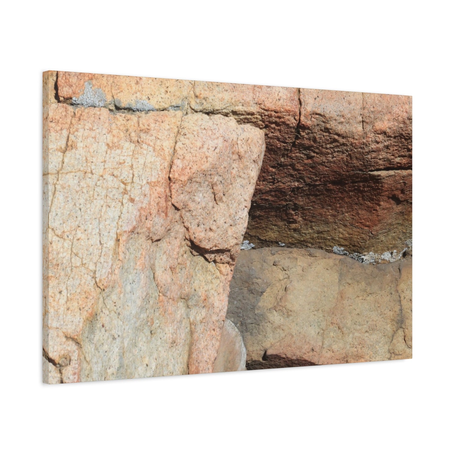 Layered Echoes - Unique Frameless Canvas Wall Art
