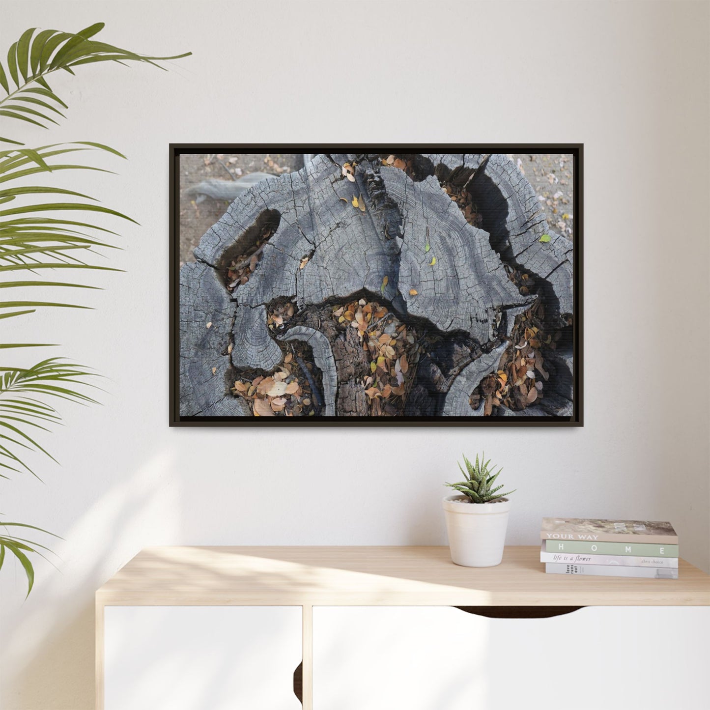 Time's Fractal Memory - Unique Stretched Canvas Wall Art