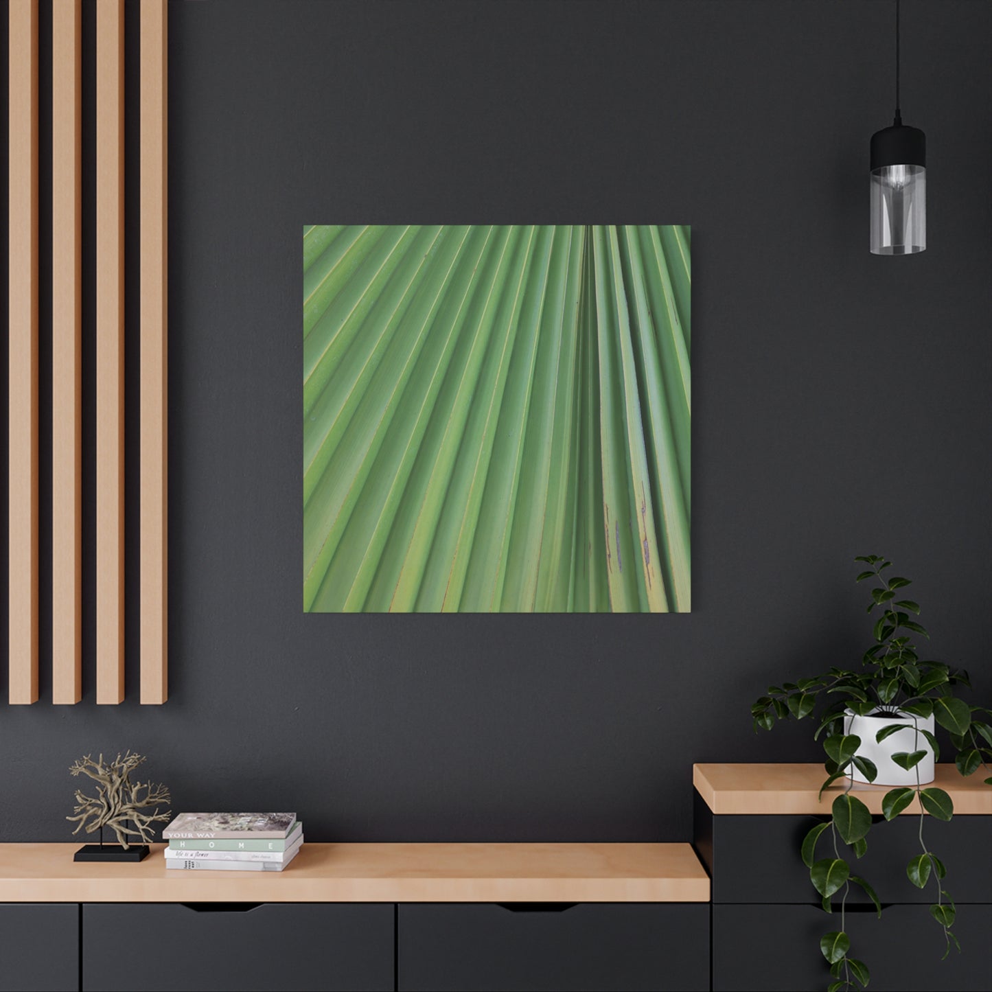 Palm Pulse - Unique Frameless Canvas Wall Art