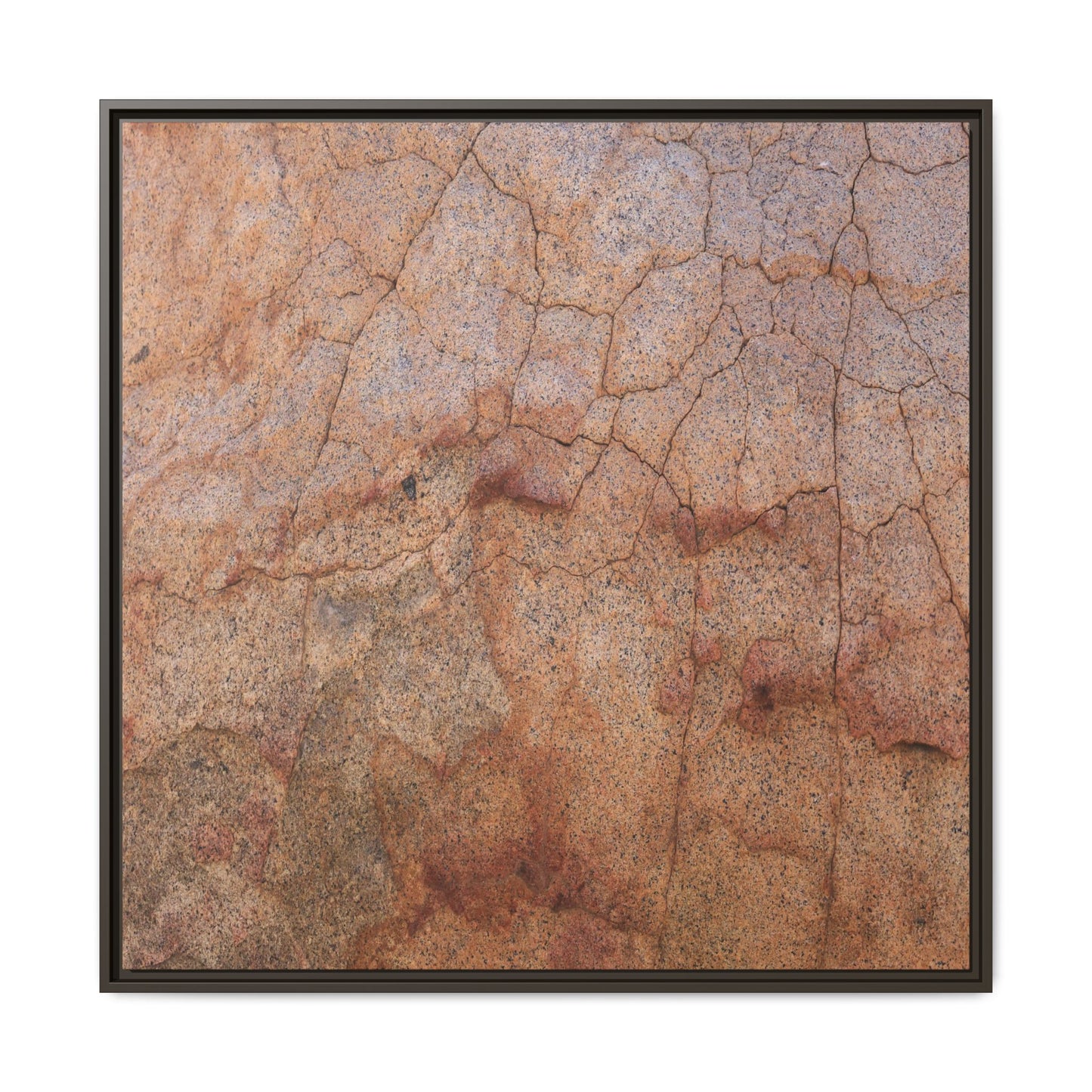 Russet Fissures - Unique Stretched Canvas Wall Art
