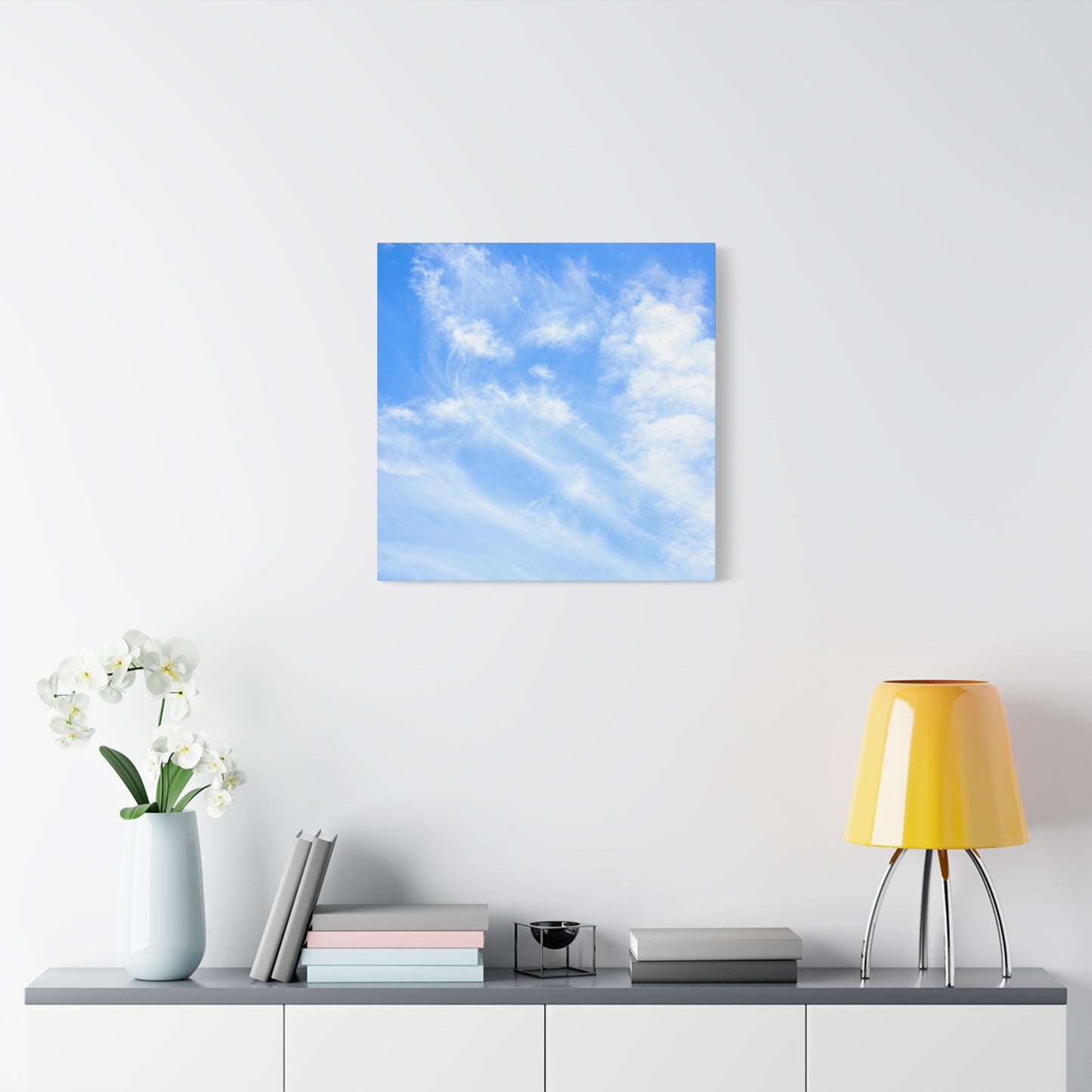 Whispers of Cerulean - Unique Frameless Canvas Wall Art