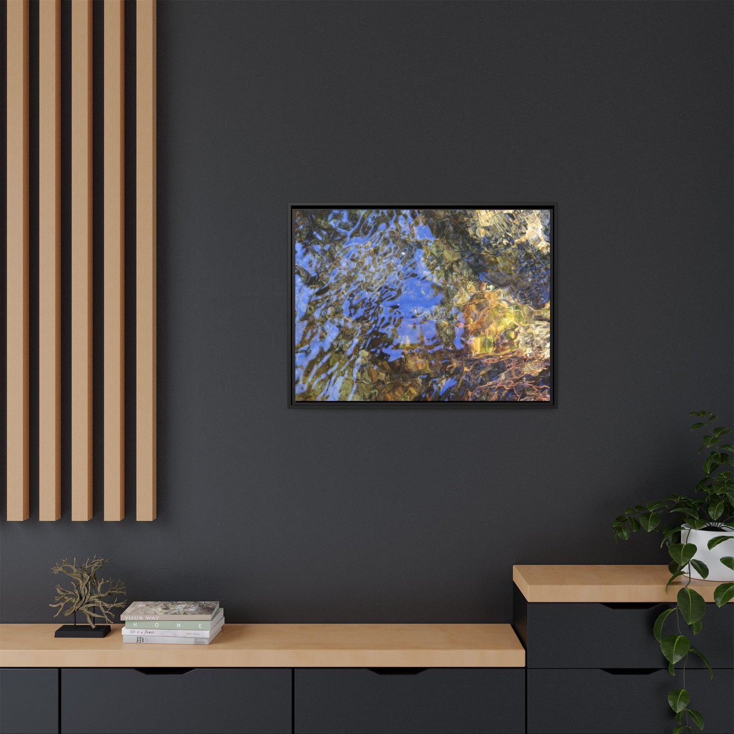 Watery Kaleidoscope - Unique Stretched Canvas Wall Art