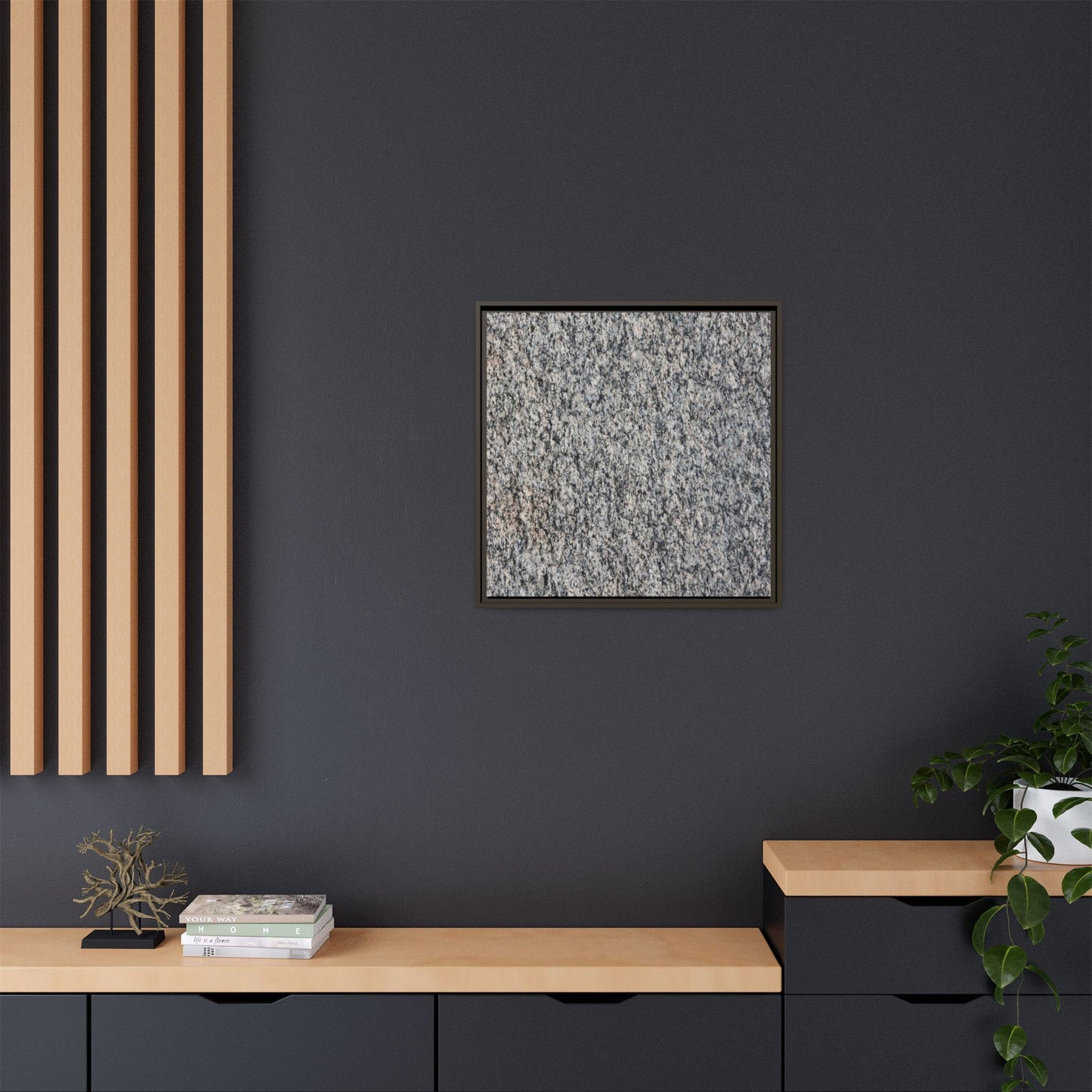Crystalline Fusion - Unique Stretched Canvas Wall Art