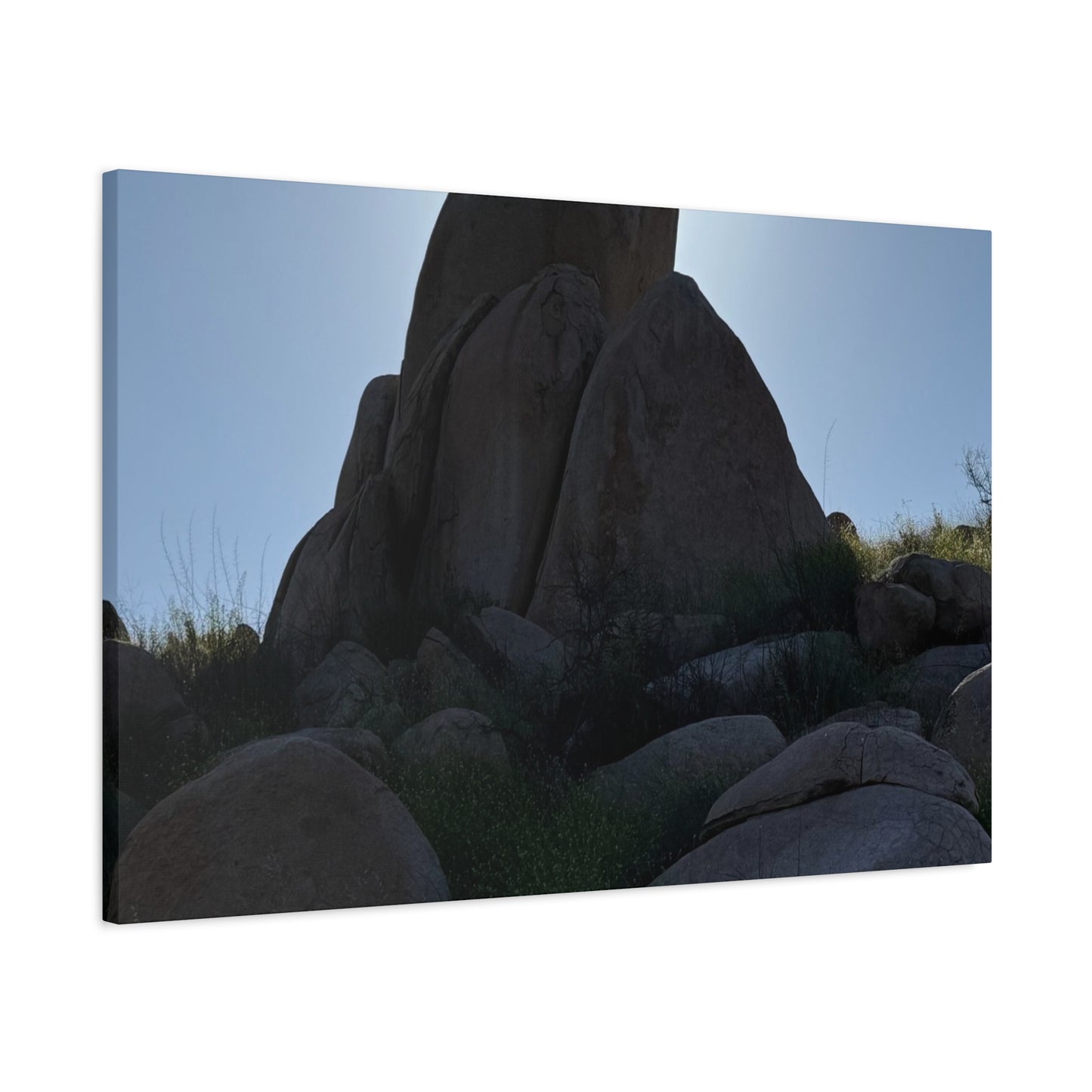 Rocks of Solitude - Unique Frameless Canvas Wall Art