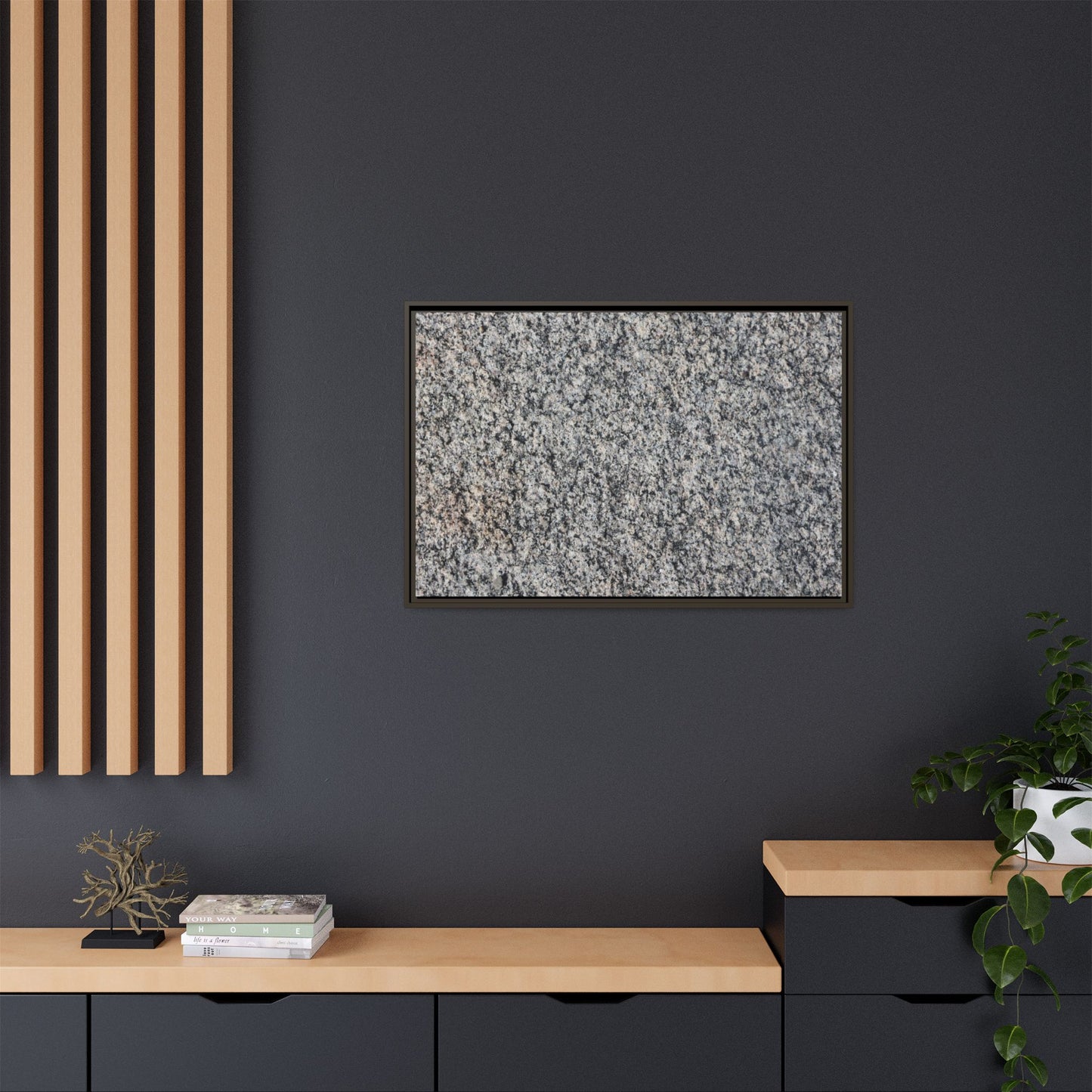 Crystalline Fusion - Unique Stretched Canvas Wall Art