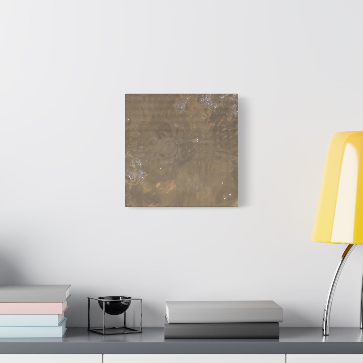 Echoes of Liquid Gold - Unique Frameless Canvas Wall Art