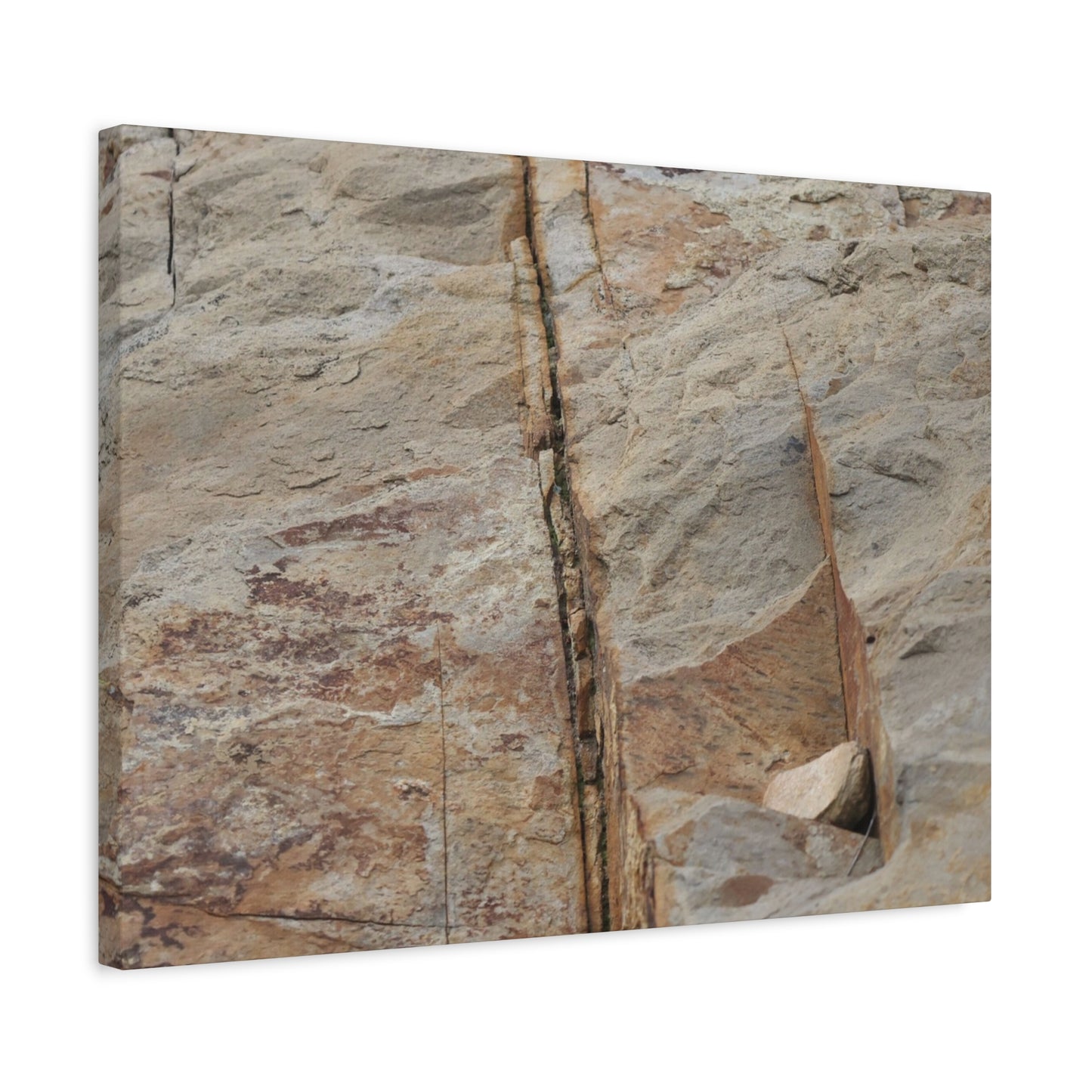 Cracked Canvas of Time - Unique Frameless Canvas Wall Art