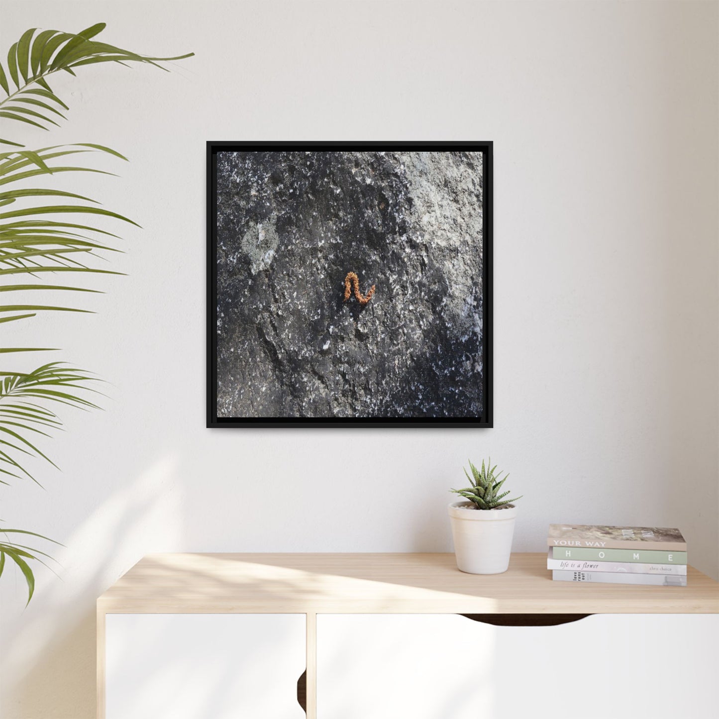 Volcanic Ash and Copper - Unique Stretched Canvas Wall Art
