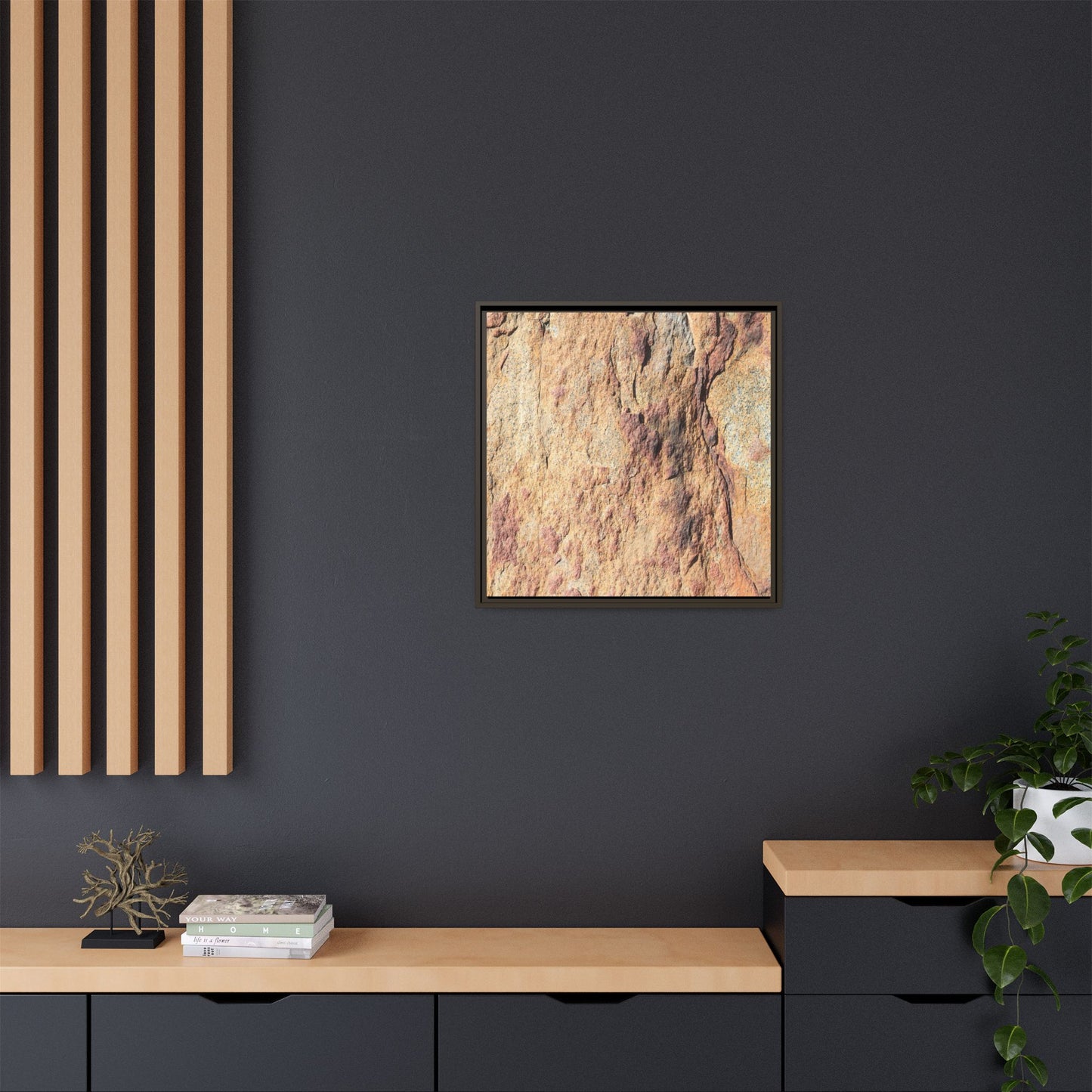 Fractal Stone - Unique Stretched Canvas Wall Art