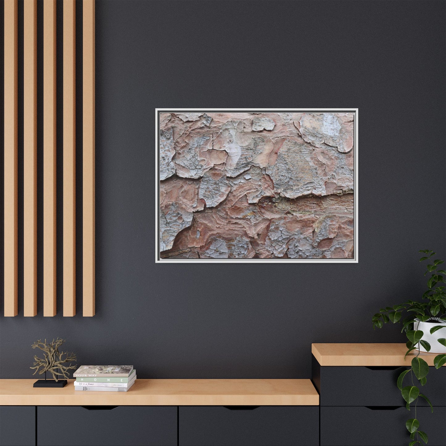 Flaking Serenity - Unique Stretched Canvas Wall Art