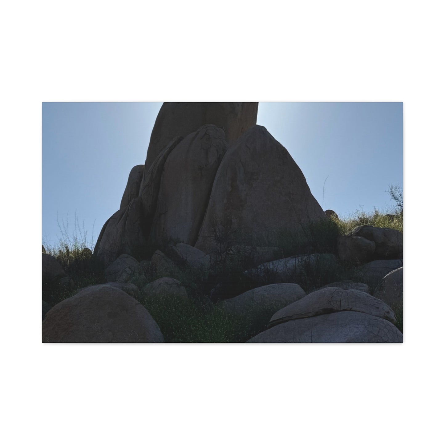 Rocks of Solitude - Unique Frameless Canvas Wall Art