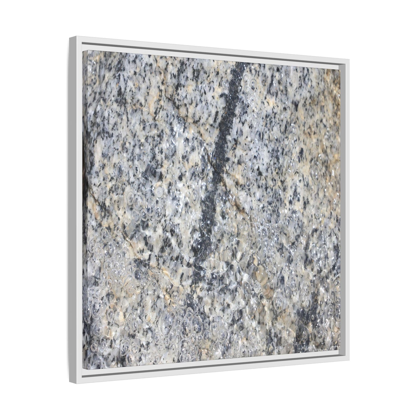 Granite Bubbles - Unique Stretched Canvas Wall Art