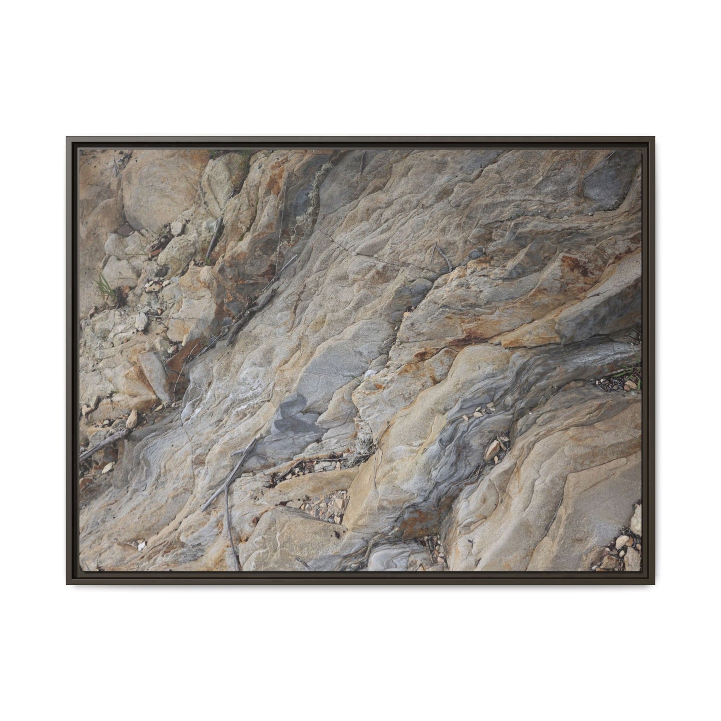 Layers of Earth's History - Unique Stretched Canvas Wall Art