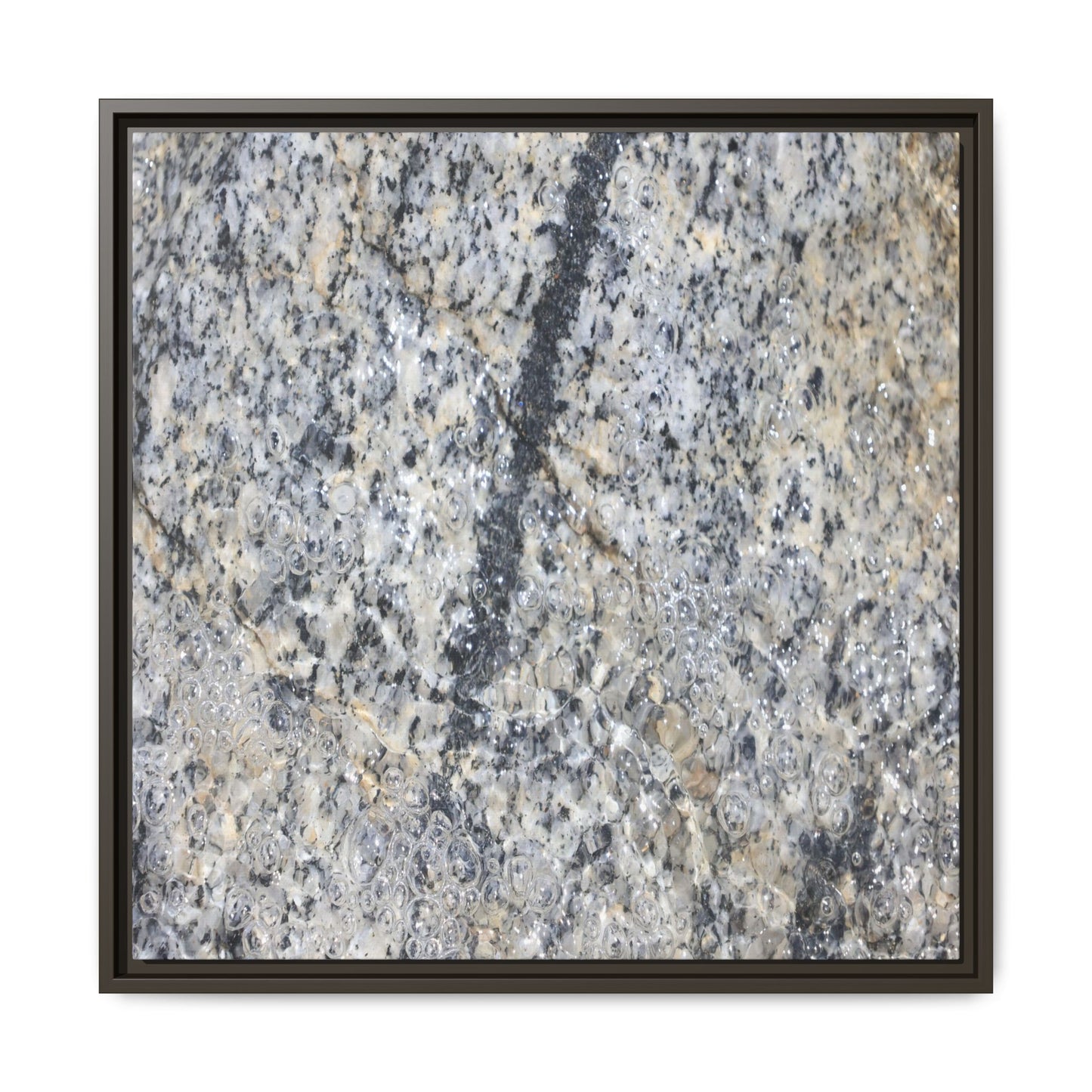 Granite Bubbles - Unique Stretched Canvas Wall Art