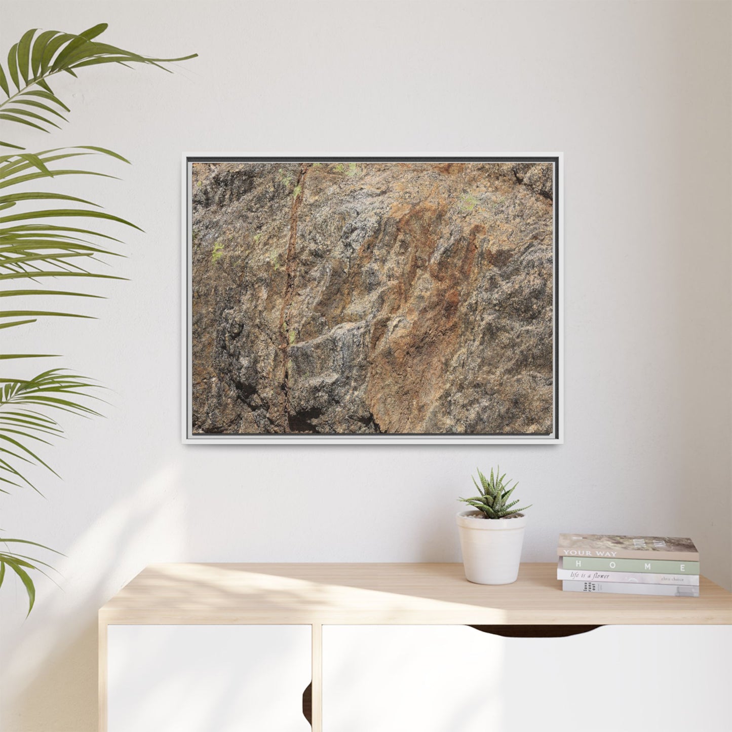 Weathered Rock Formation - Unique Stretched Canvas Wall Art