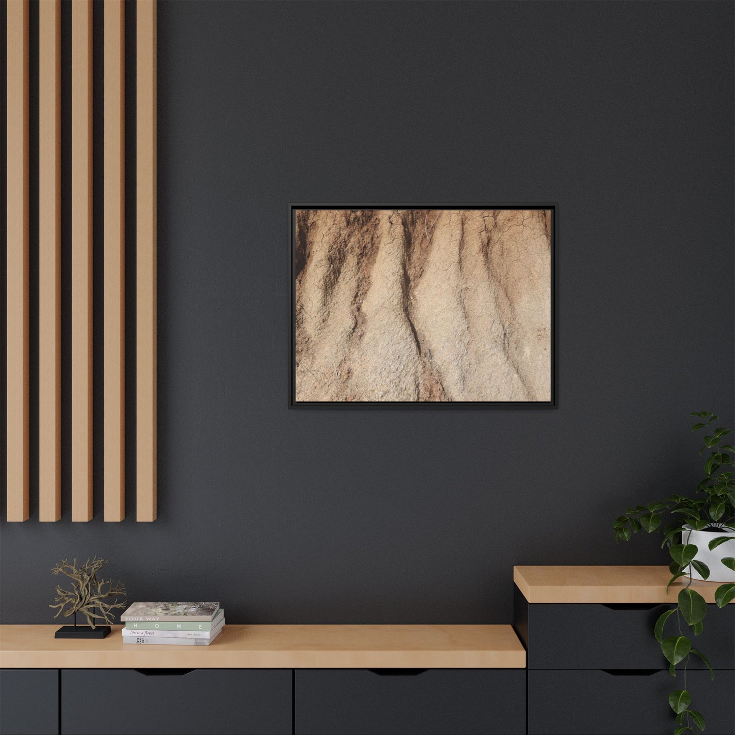Eroded Canyon Walls - Unique Stretched Canvas Wall Art