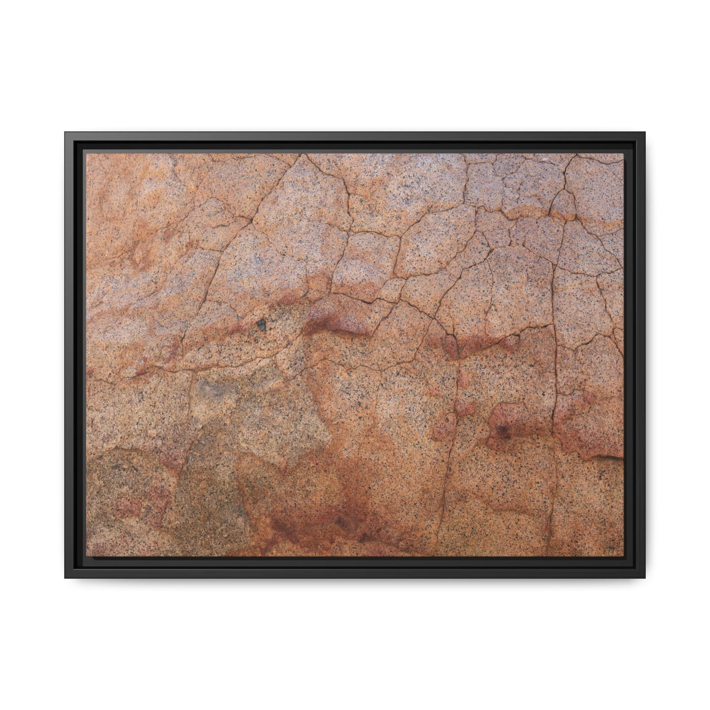 Russet Fissures - Unique Stretched Canvas Wall Art