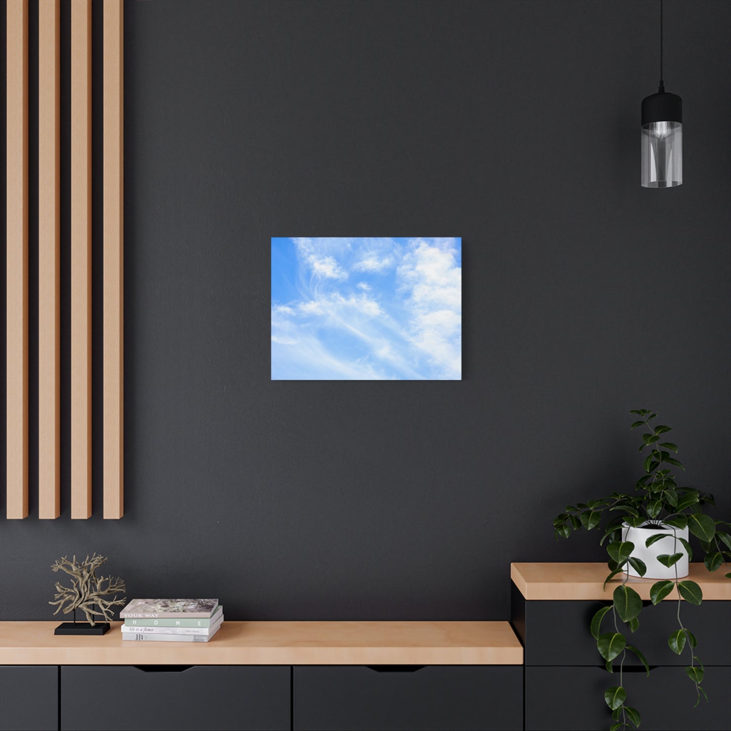 Whispers of Cerulean - Unique Frameless Canvas Wall Art