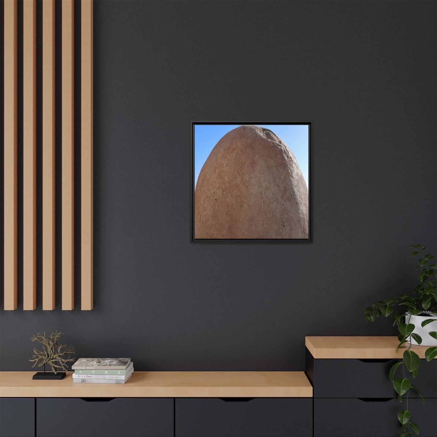 Stone Sphere - Unique Stretched Canvas Wall Art