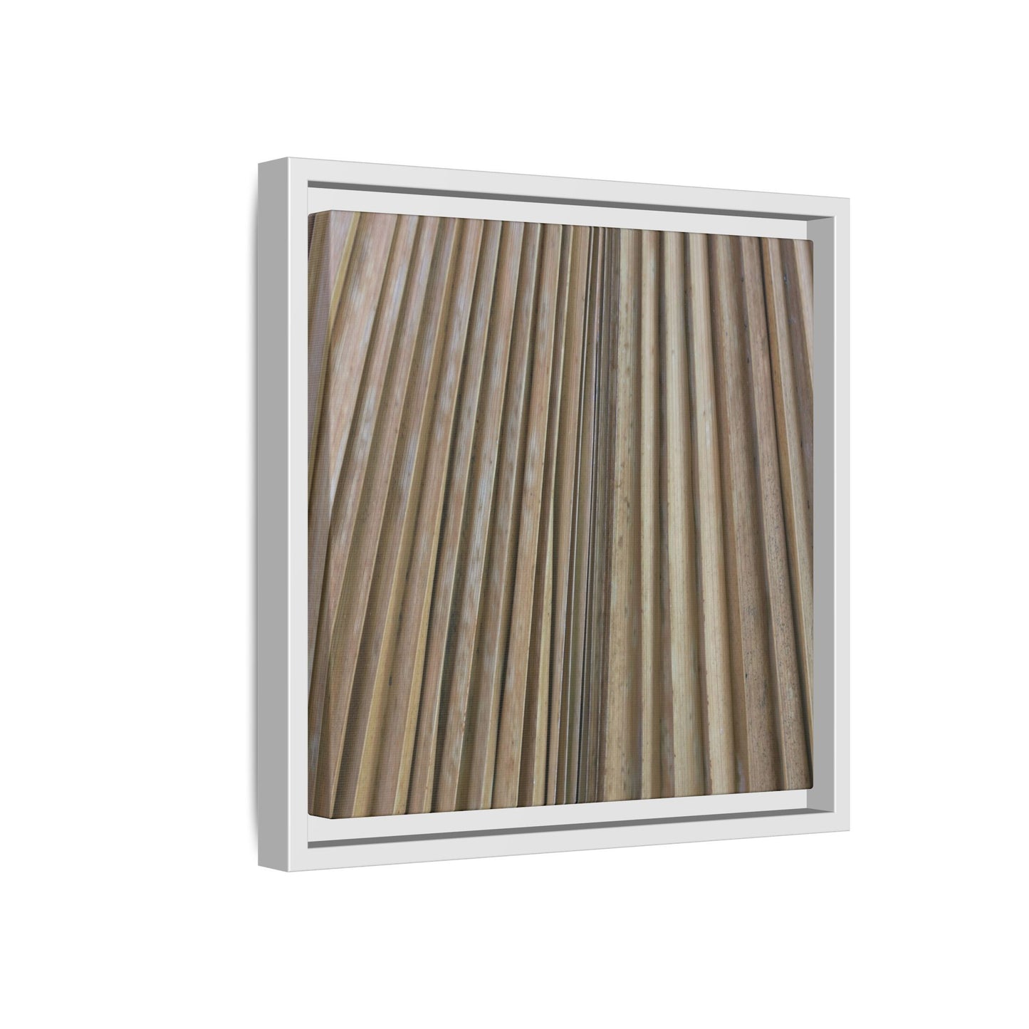 Wooden Whispers - Unique Stretched Canvas Wall Art