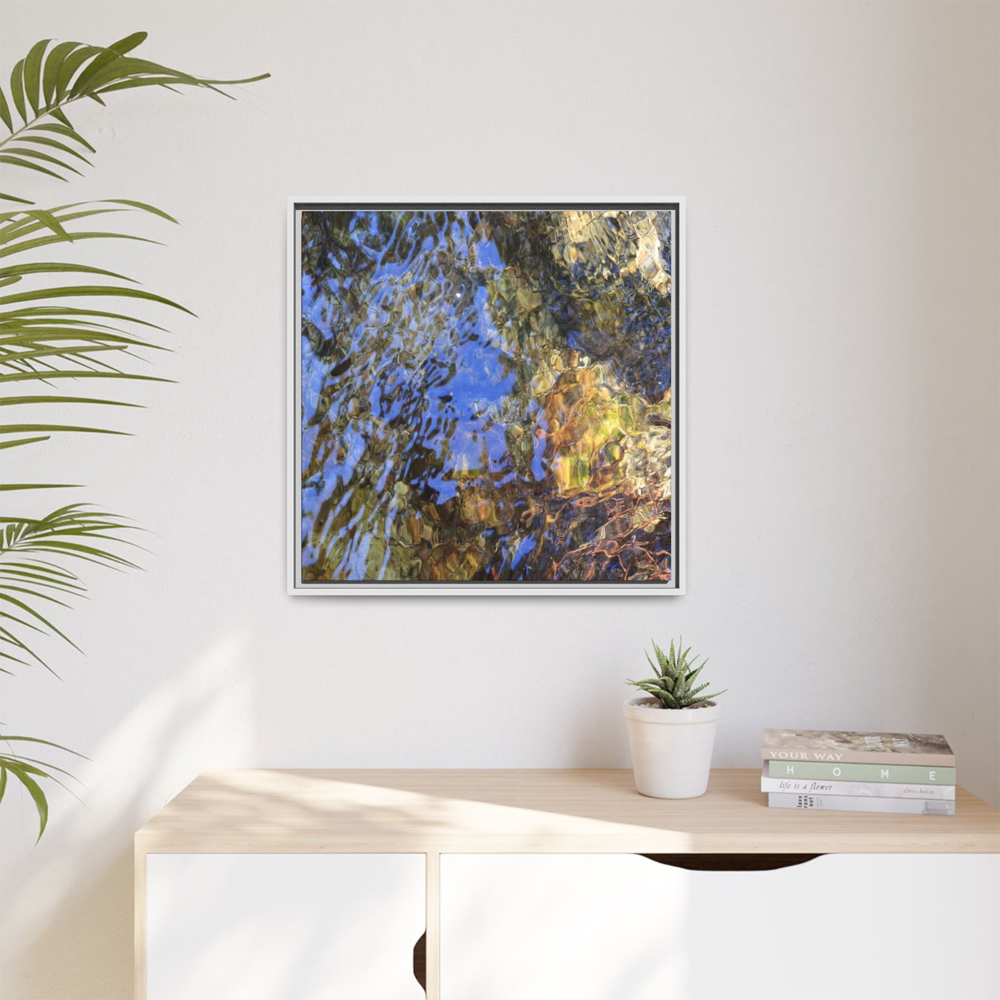 Watery Kaleidoscope - Unique Stretched Canvas Wall Art