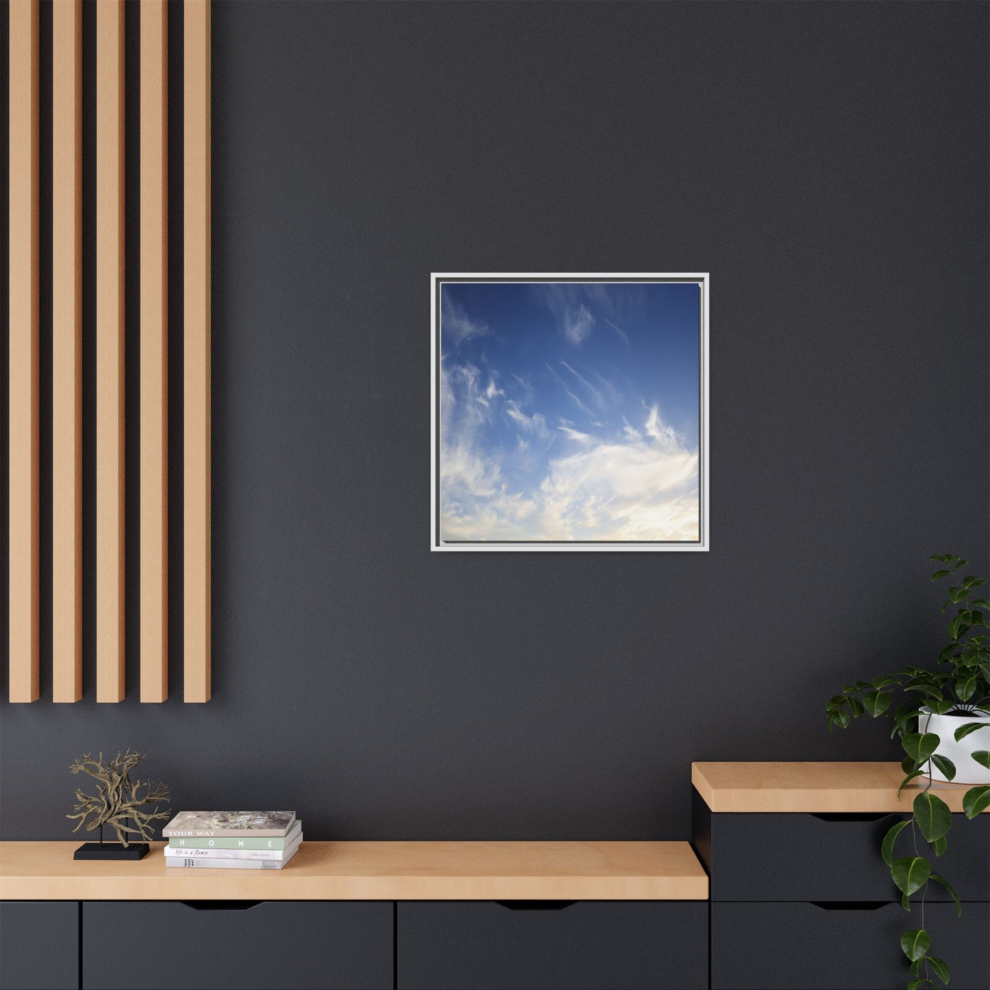 Whispers of Sky - Unique Stretched Canvas Wall Art