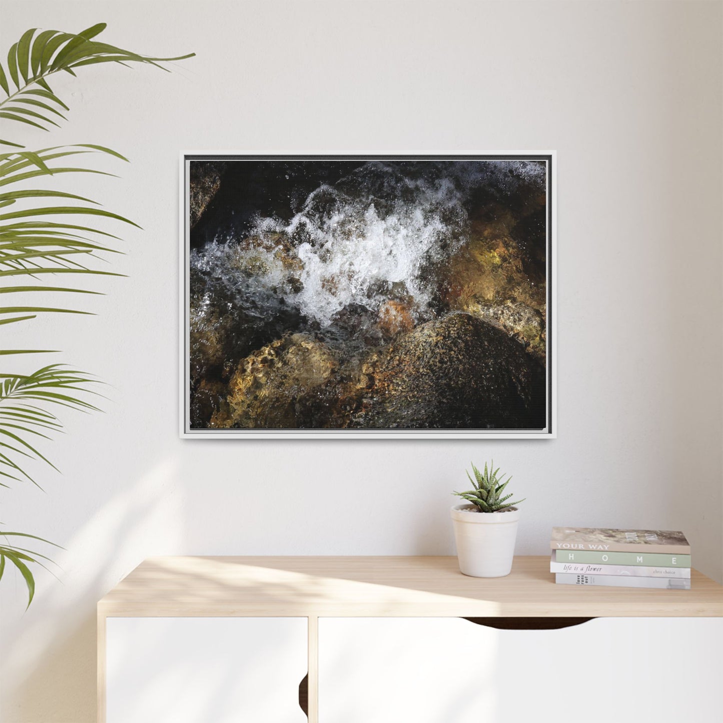 Cascading Momentum - Unique Stretched Canvas Wall Art