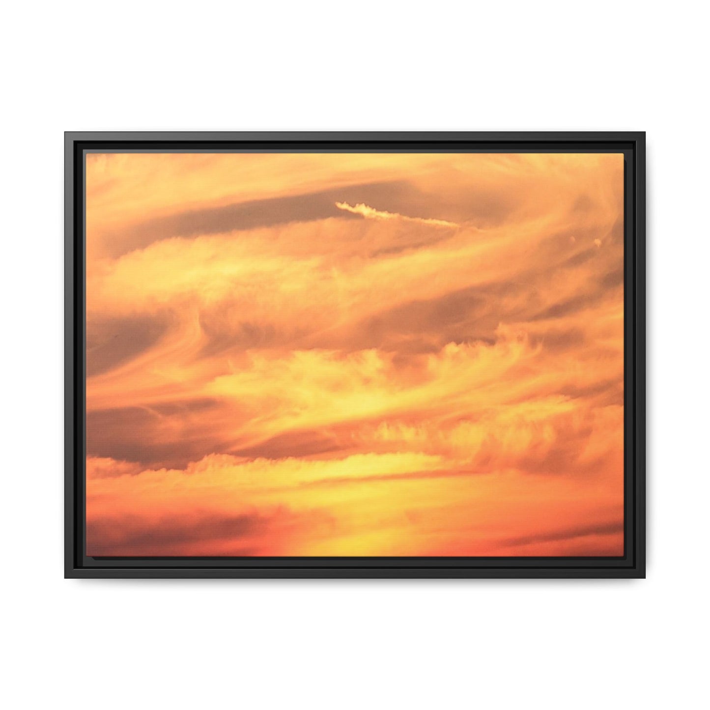 Burning Skies - Unique Stretched Canvas Wall Art