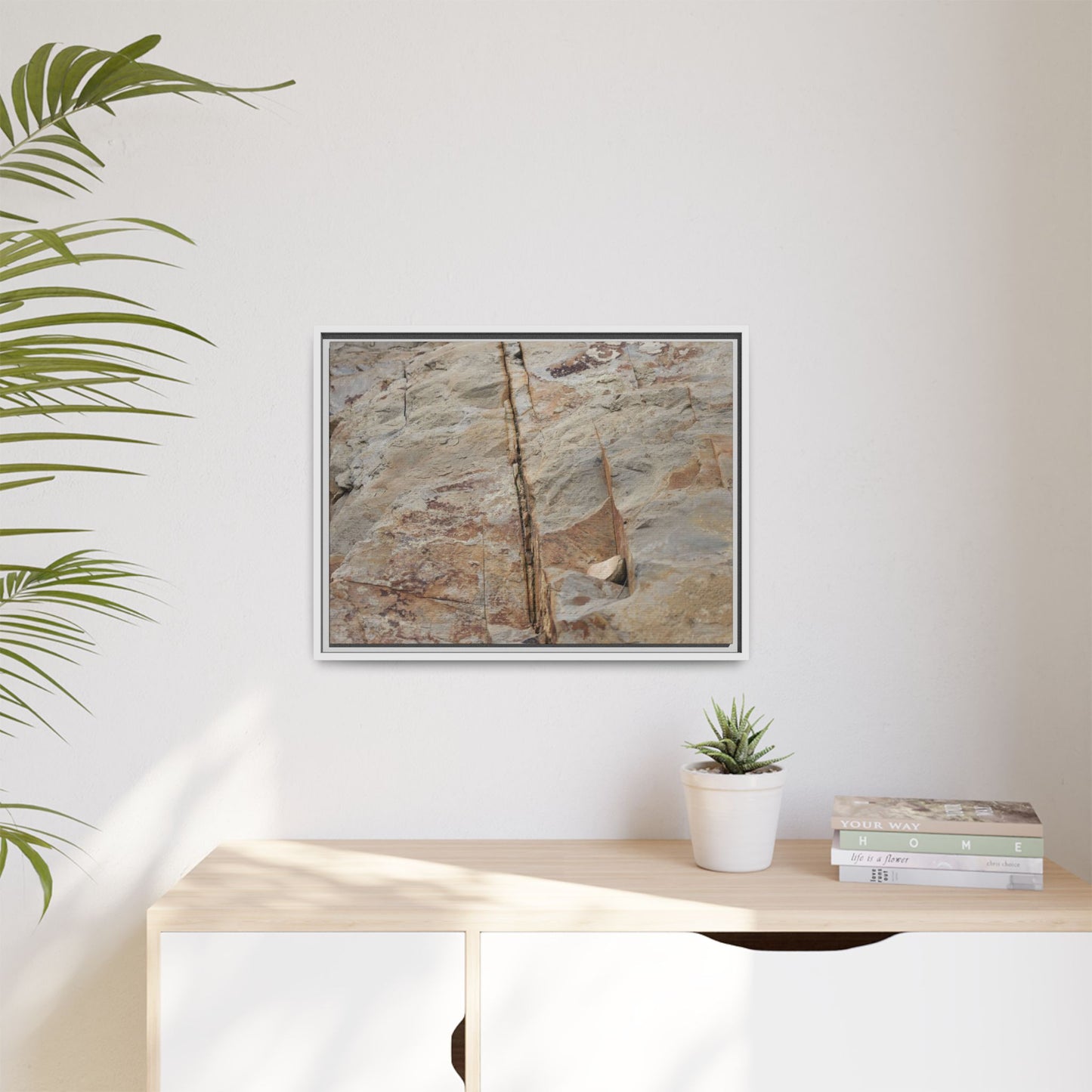 Sedimentary Symphony - Unique Stretched Canvas Wall Art