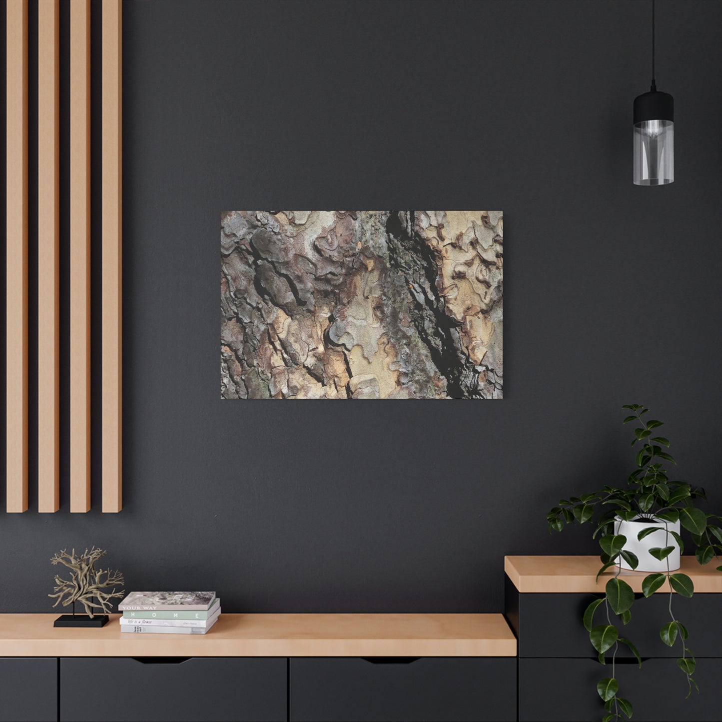 Wooden Labyrinth - Unique Frameless Canvas Wall Art