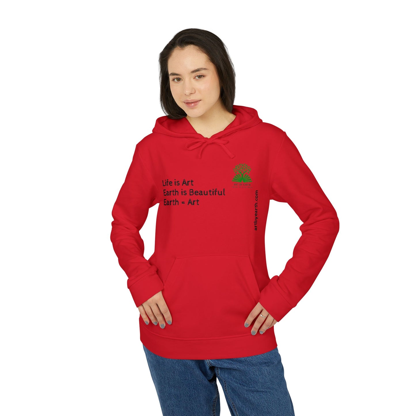 Z - ART BY EARTH HOODIE - adidas Unisex Fleece Hoodie