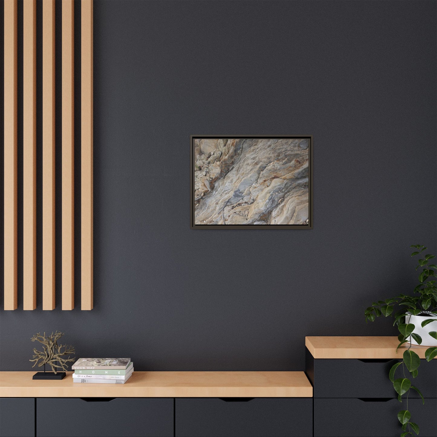 Layers of Earth's History - Unique Stretched Canvas Wall Art