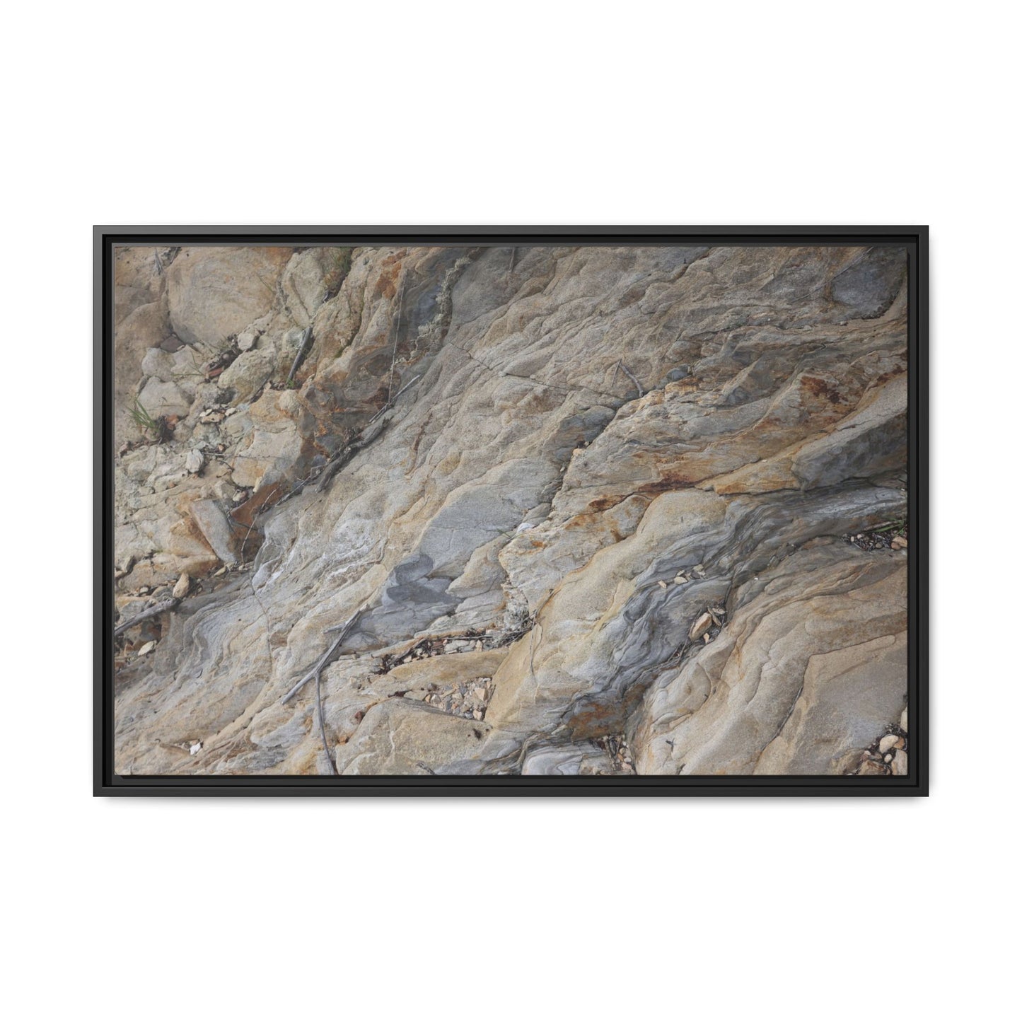 Layers of Earth's History - Unique Stretched Canvas Wall Art