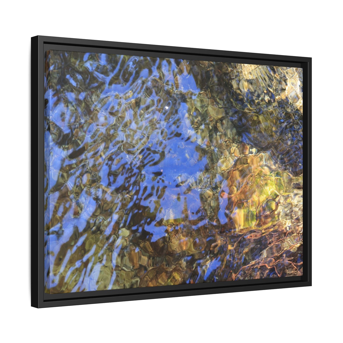 Watery Kaleidoscope - Unique Stretched Canvas Wall Art