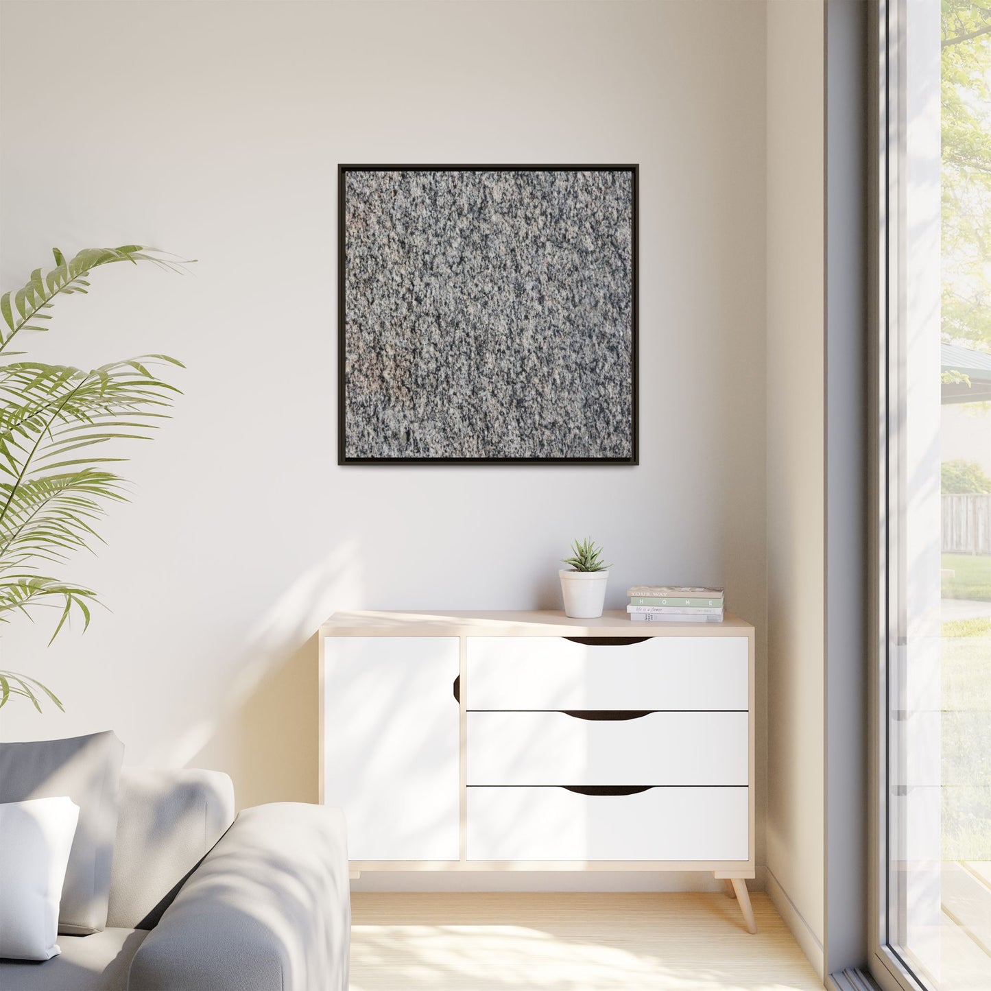 Crystalline Fusion - Unique Stretched Canvas Wall Art