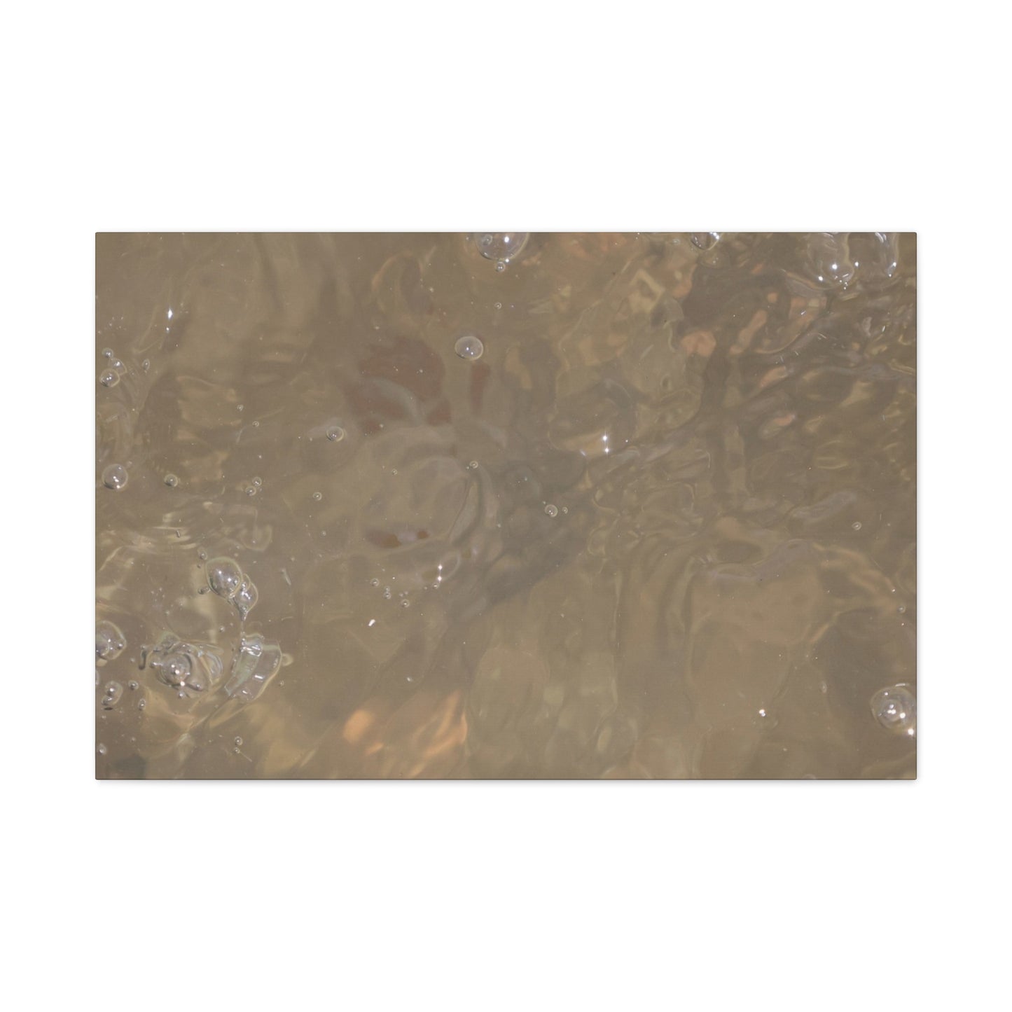 Echoes of Liquid Gold - Unique Frameless Canvas Wall Art