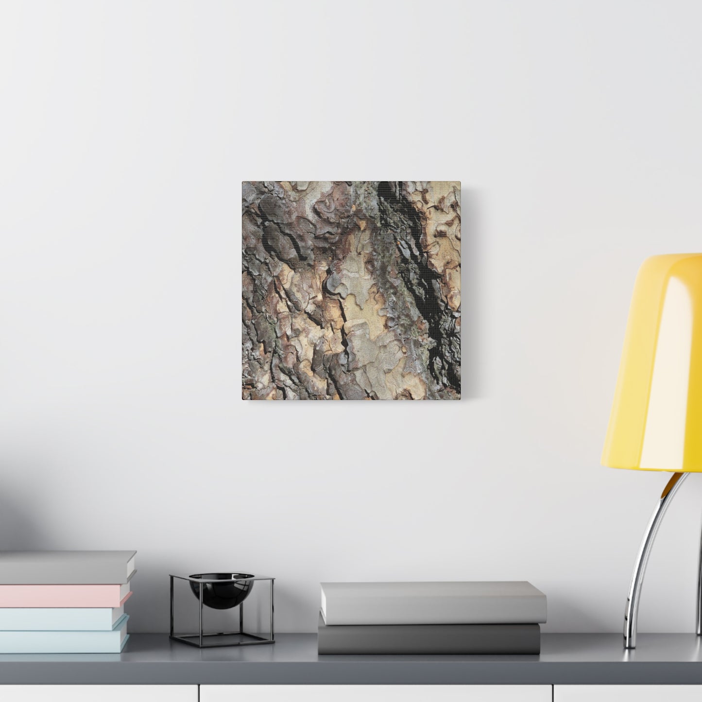Tree Bark Symphony - Unique Frameless Canvas Wall Art