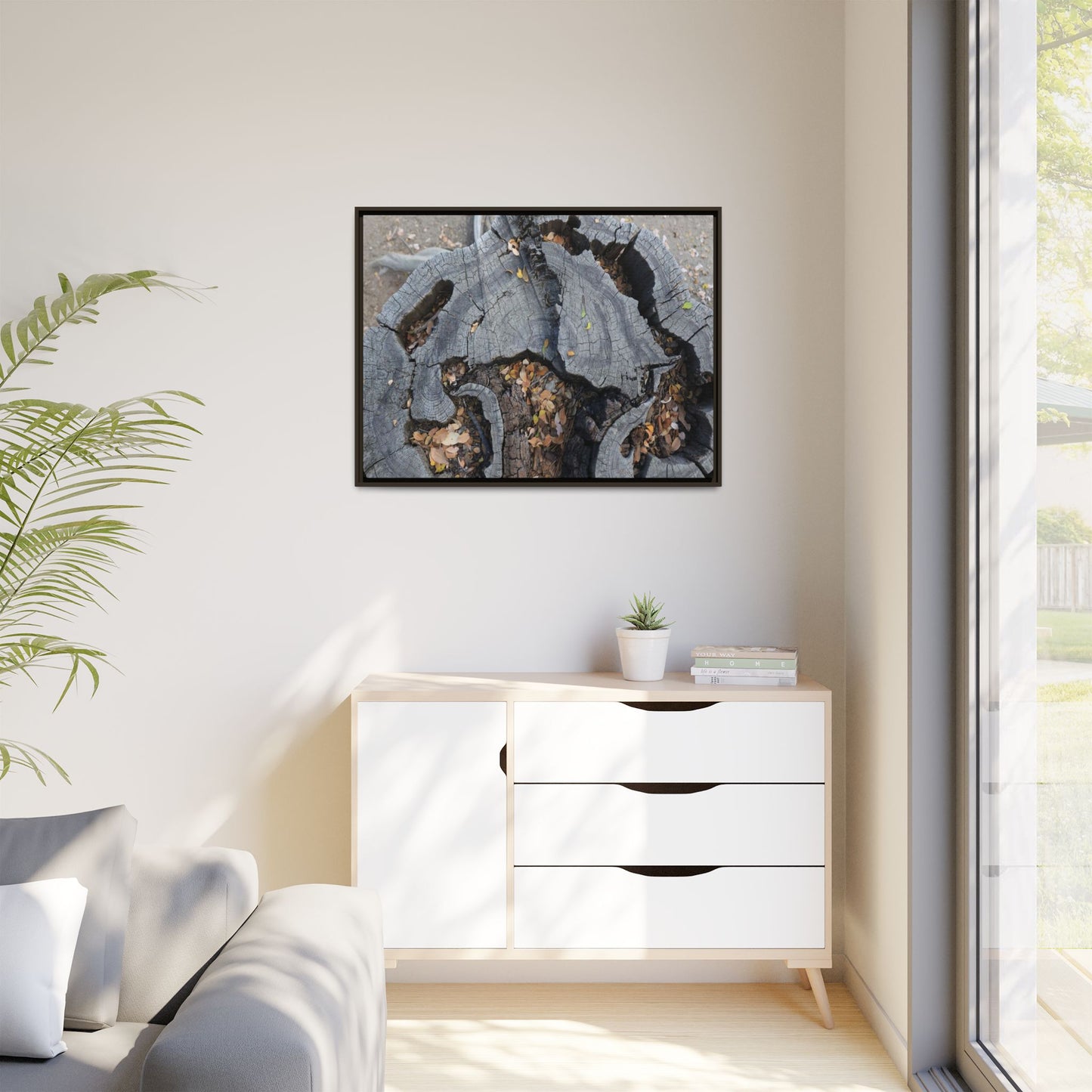 Time's Fractal Memory - Unique Stretched Canvas Wall Art