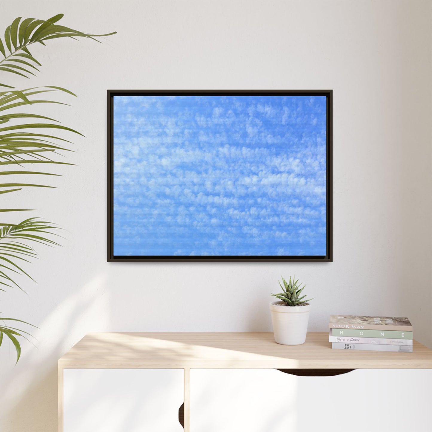 Wispy Blue Dreams - Unique Stretched Canvas Wall Art