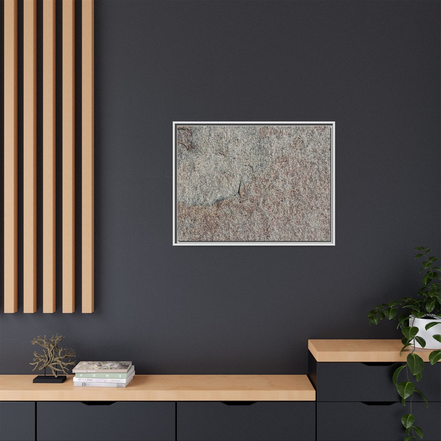 Fissured Stone - Unique Stretched Canvas Wall Art