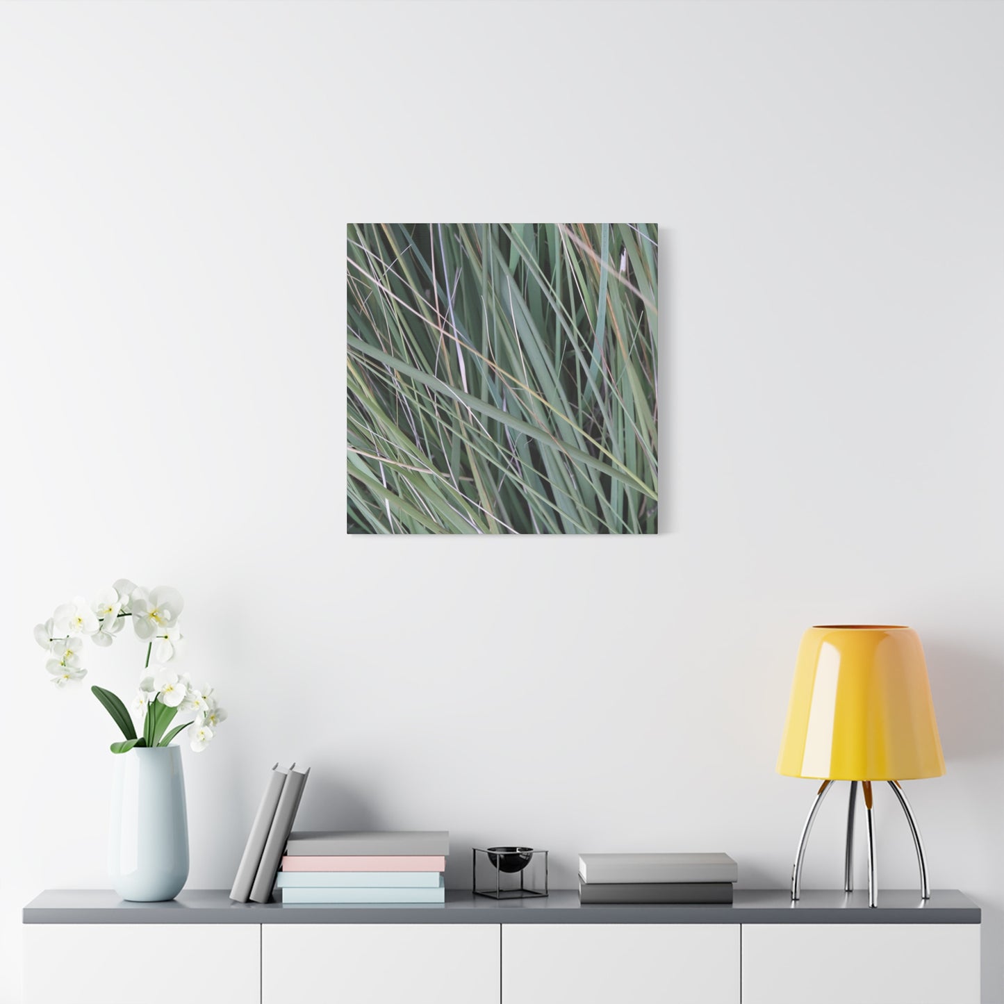 Whispers of Green - Unique Frameless Canvas Wall Art